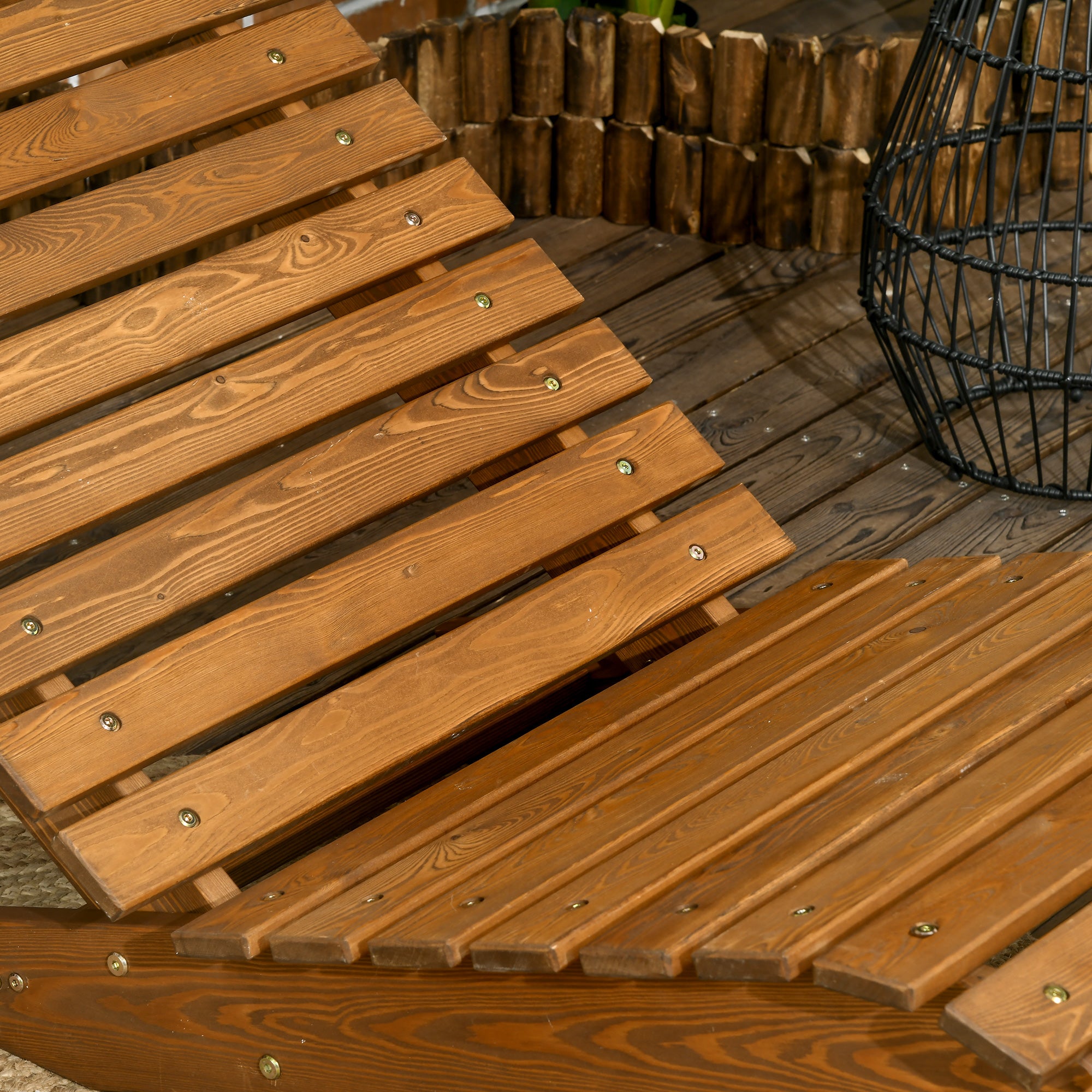 Sun Lounger, Recliner, Garden Lounger, Relaxing Chair for Pool Area, Balcony, Supports up to 120 kg, Solid Wood, Teak, 66 x 170 x 77 cm