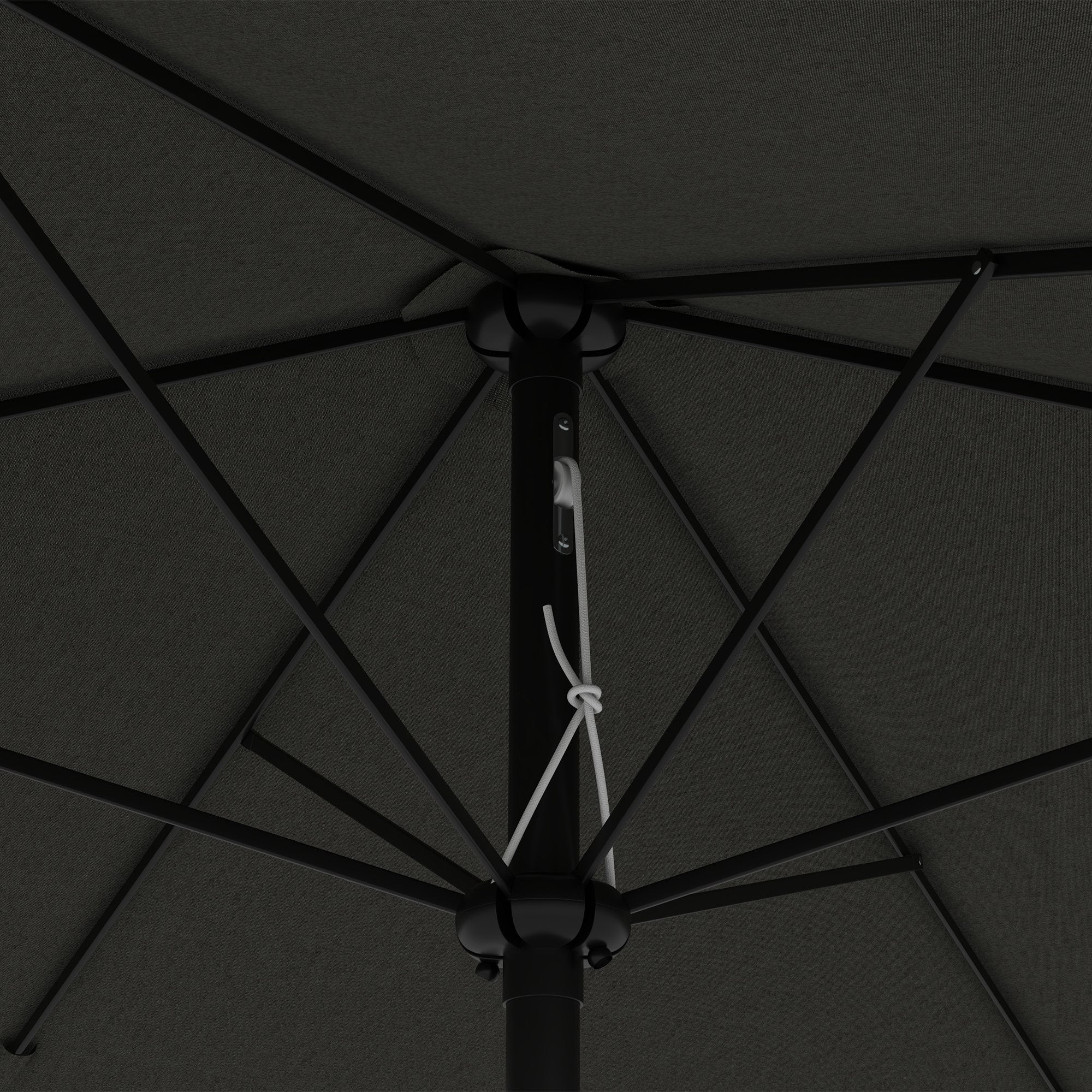 Outdoor Terrace Umbrella 3x2 m Patio Umbrella with Adjustable Angle Aluminum Mast and UV 50+ Protection Umbrella for Garden Patio Dark Gray
