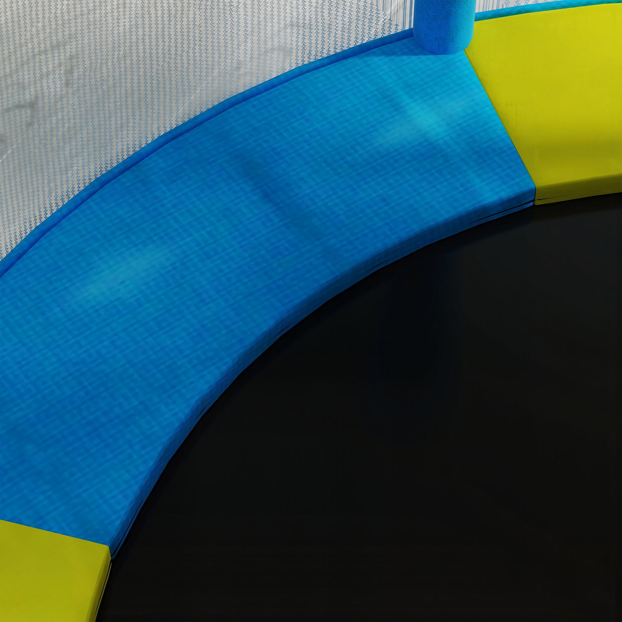 Children's Trampoline Ø140x190 cm Kids Trampoline for 3-6 Year Olds with Safety Net Padded Bars 45 kg Load Capacity for Indoor Use Multicolor