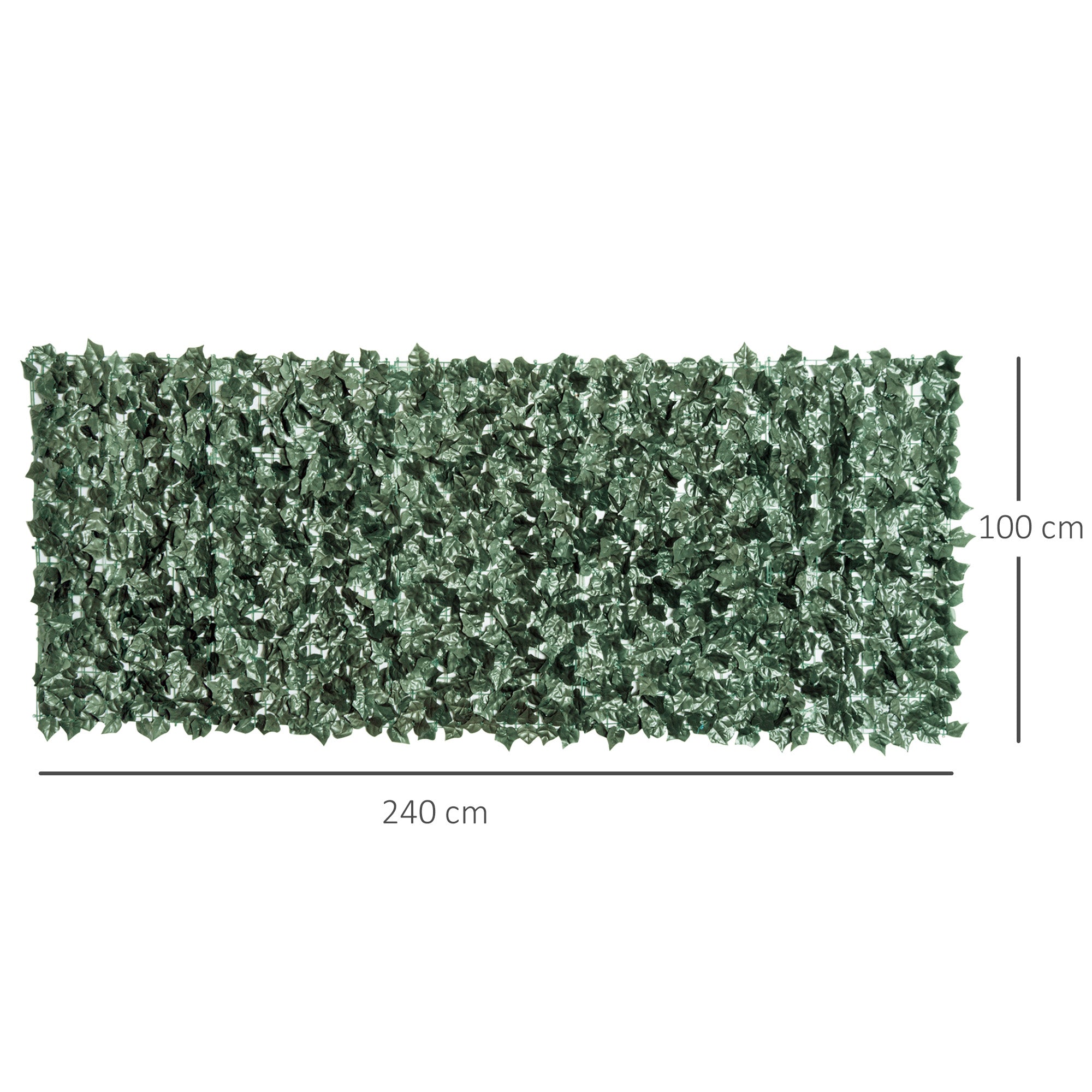 Artificial Hedge Privacy Screen, UV Protected Privacy Screen, Green Balcony Privacy Screen, Fence Privacy Screen with Leaves, Hedge Fence, Wall Artificial 240 x 100 cm for Garden Wedding