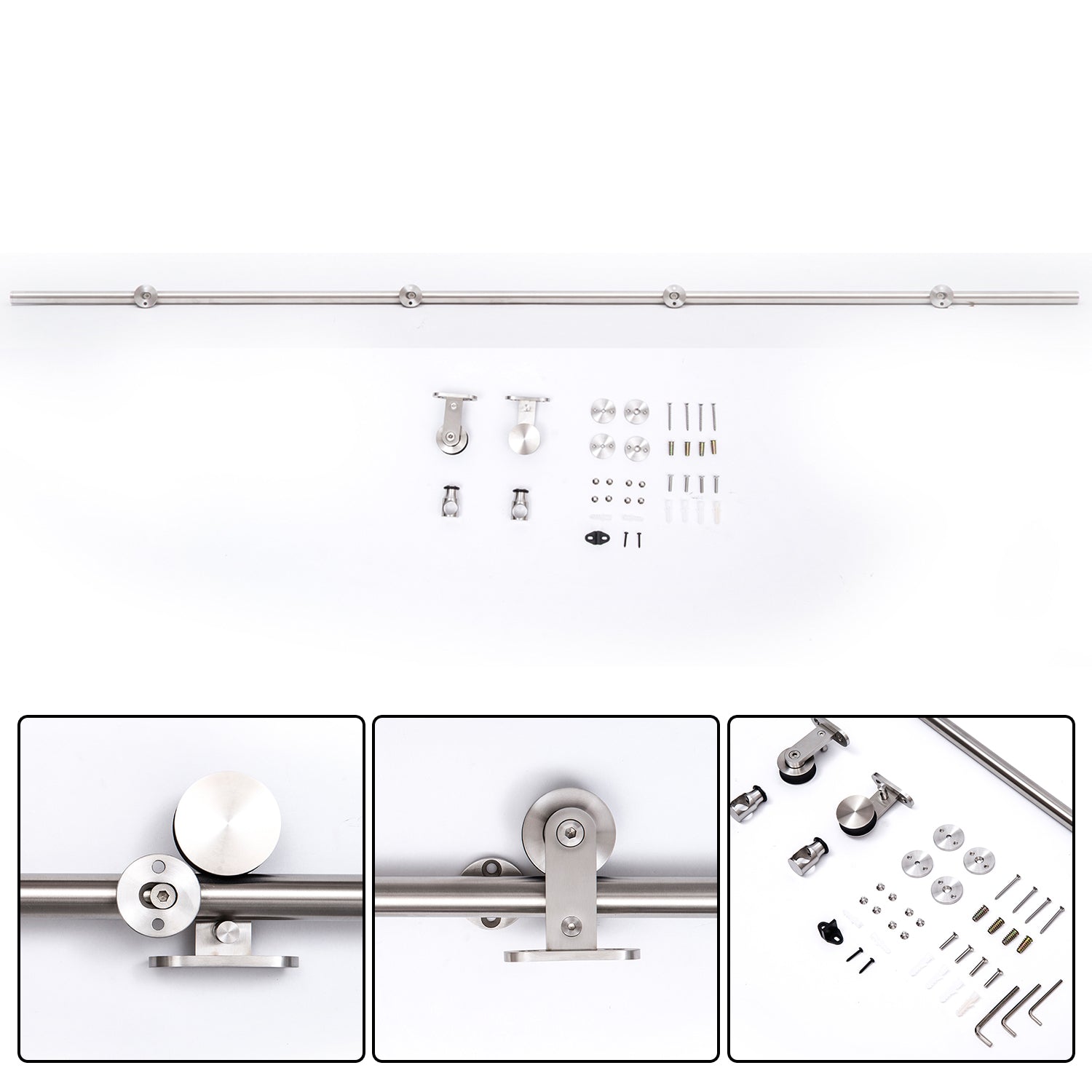 Sliding Door Kit Wooden Sliding Doors Stainless Steel Rail
