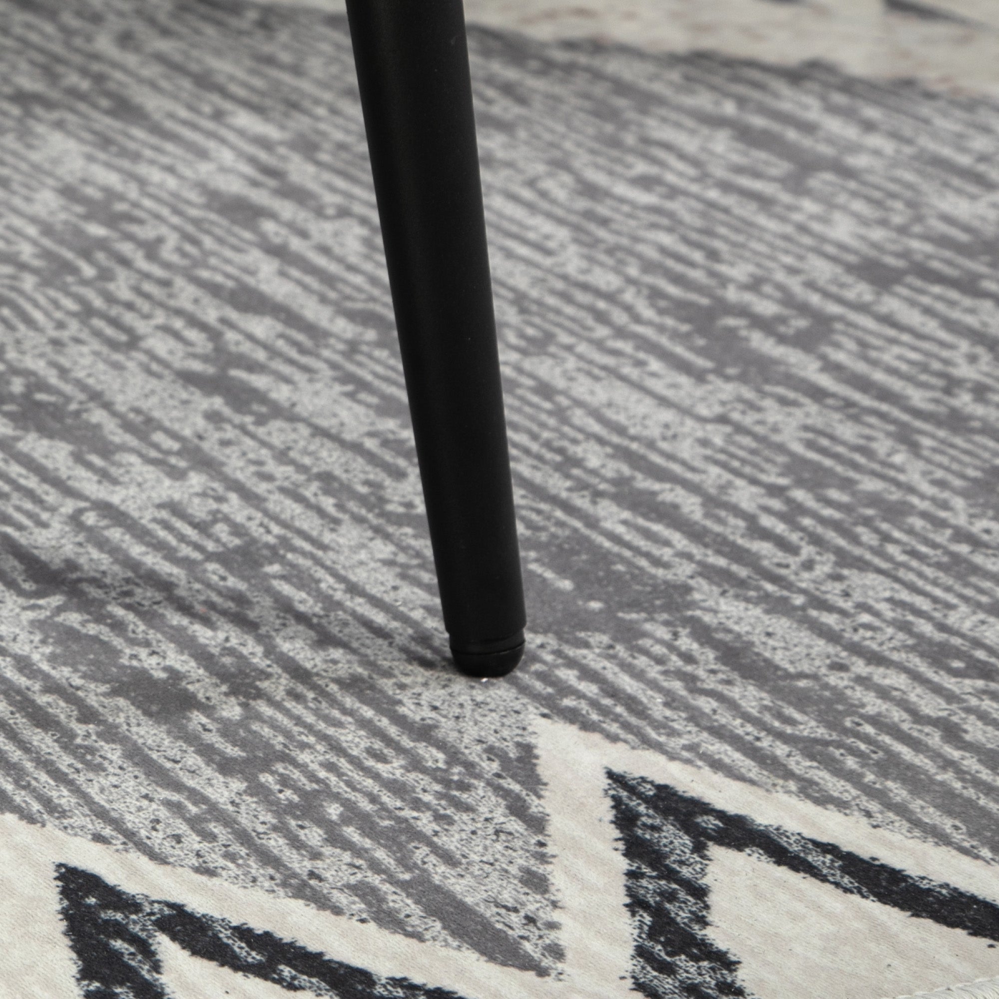 Footstool Seat Stool Square Makeup Stool Footrest with Cashmere Look, Steel Legs, for Living Room, Bedroom, Dark Gray, 42 x 42 x 47 cm