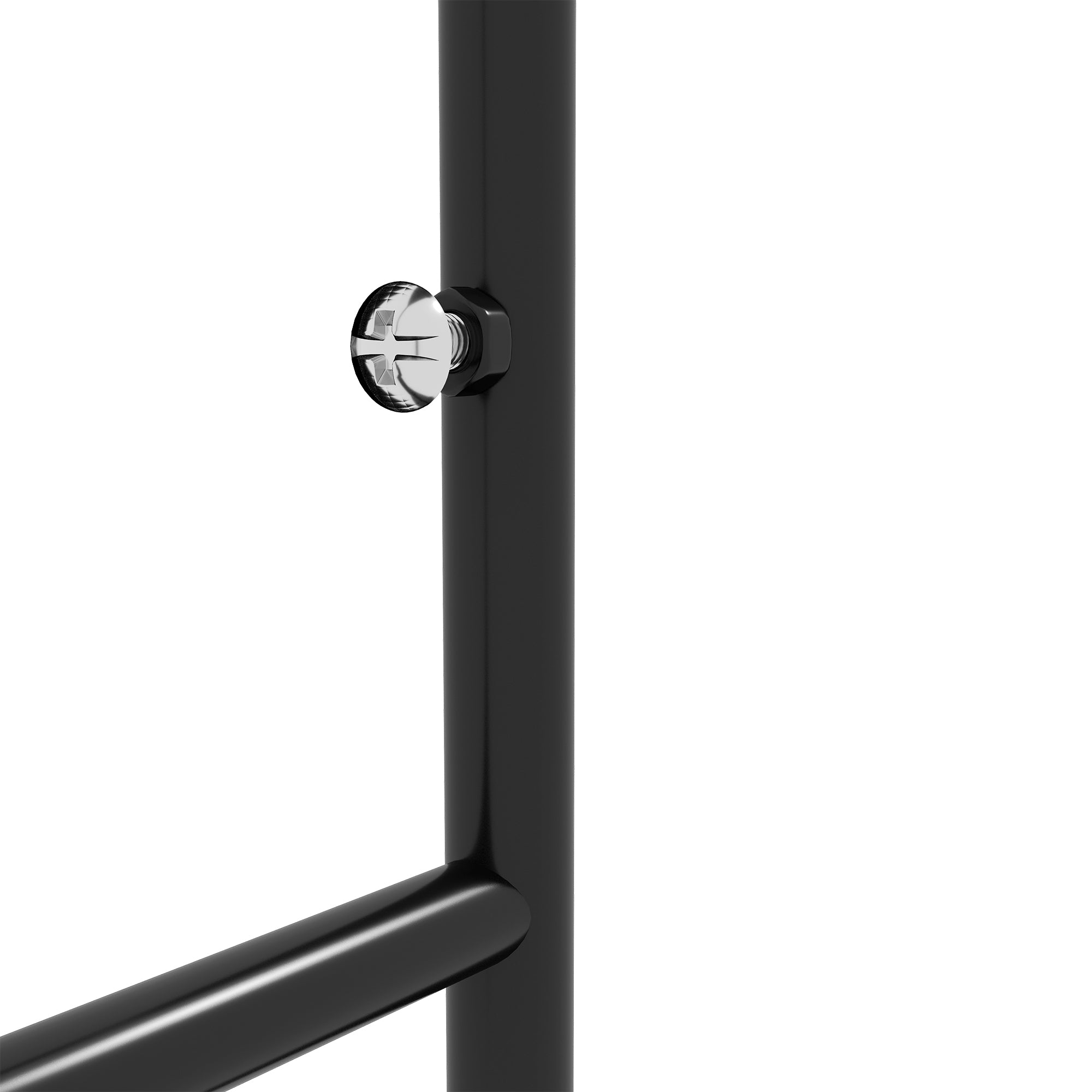 Set of 2 Garden Trellises for Climbing Plants - Metal, 51 x 120 cm, Black