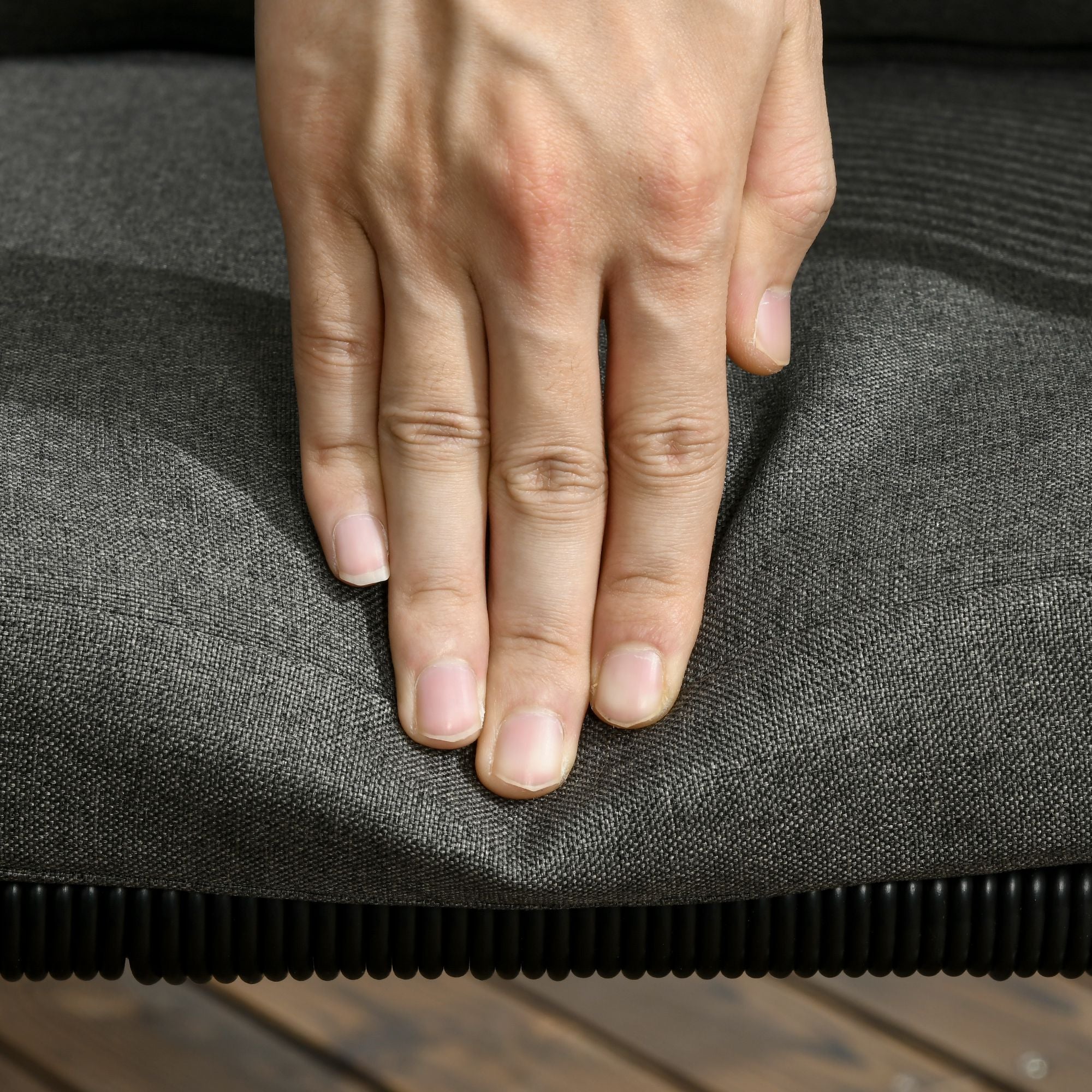 5-Piece Poly Rattan Garden Furniture Set Dining Table with 4 Chairs Dining Group Balcony Furniture Set Garden Seating Group for Balcony, Terrace Grey