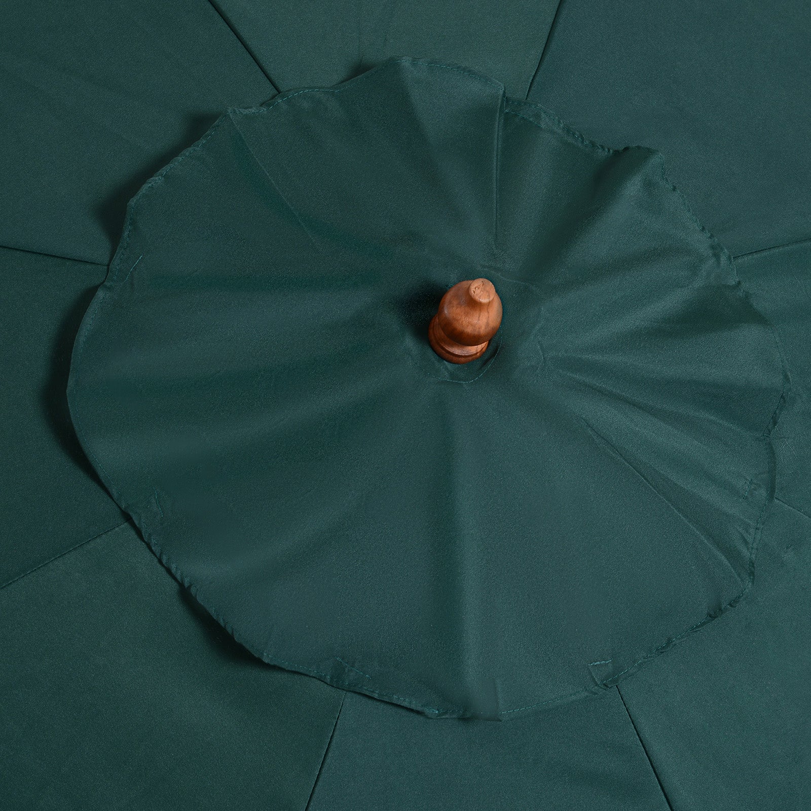 Wooden Sun Umbrella Wooden Umbrella Garden Umbrella c 2.5m Dark Green