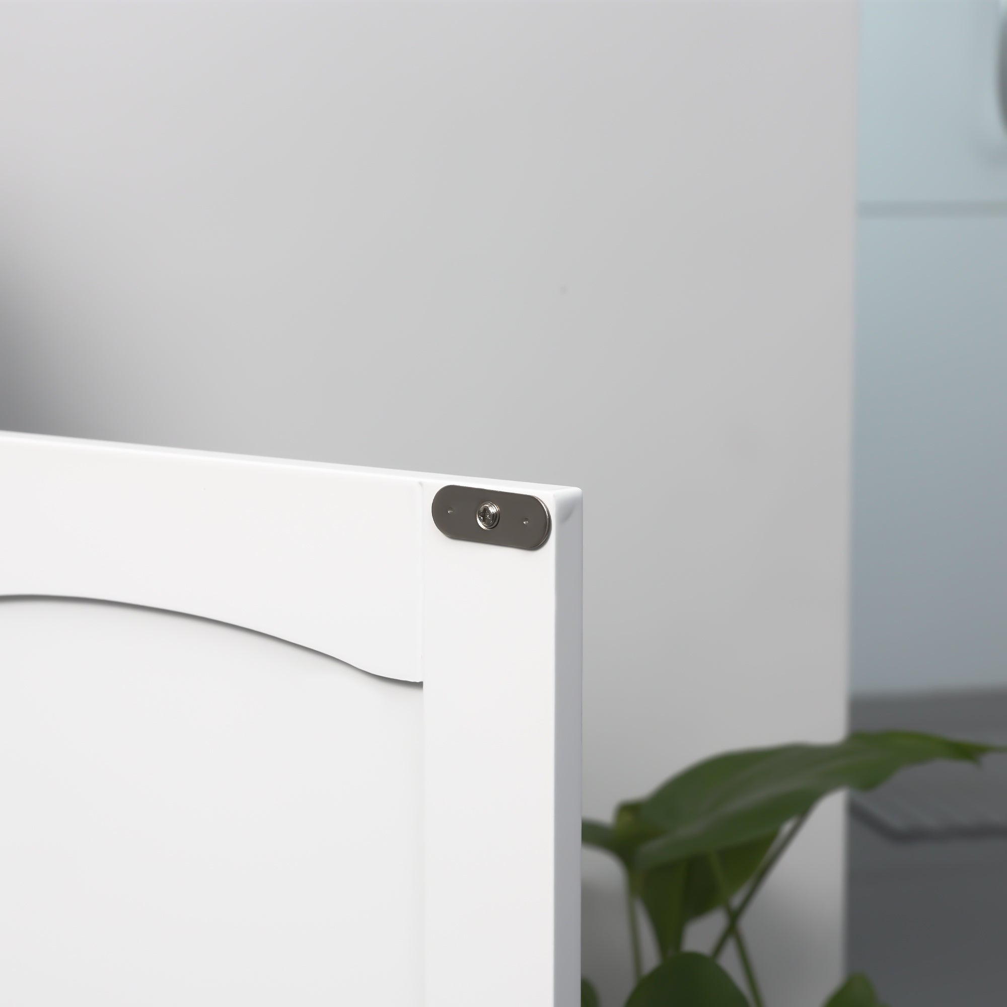 Bathroom Vanity Unit Under Sink Cabinet with Double Doors, Adjustable Shelf, 60 x 33 x 60 cm, White