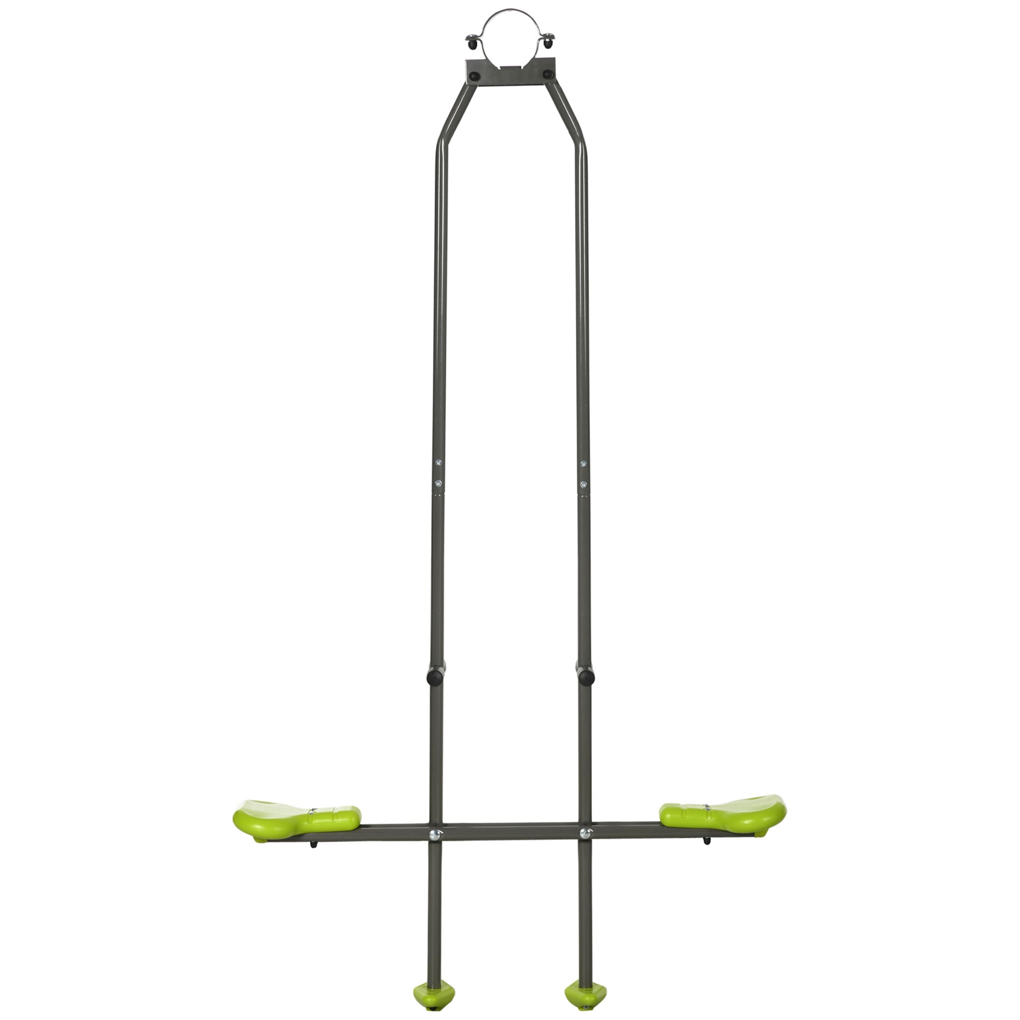 Face-to-Face Swing Set for Children in Steel and Plastic for Swing Frame - 3 to 6 years old green