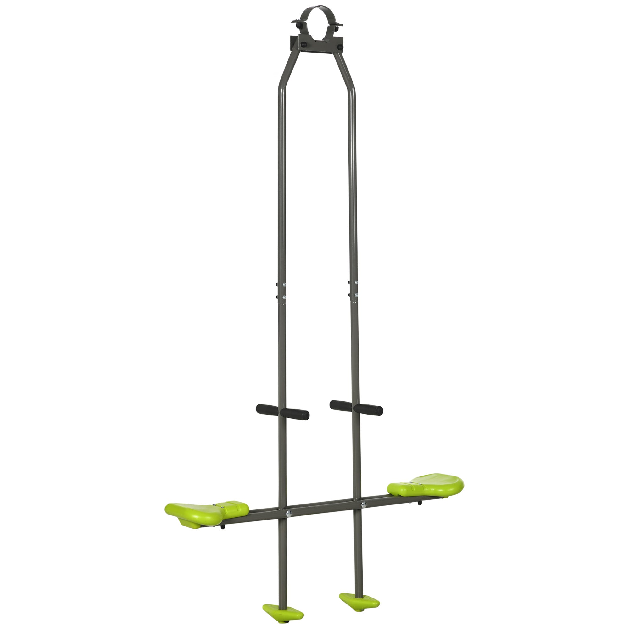 Face-to-Face Swing Set for Children in Steel and Plastic for Swing Frame - 3 to 6 years old green