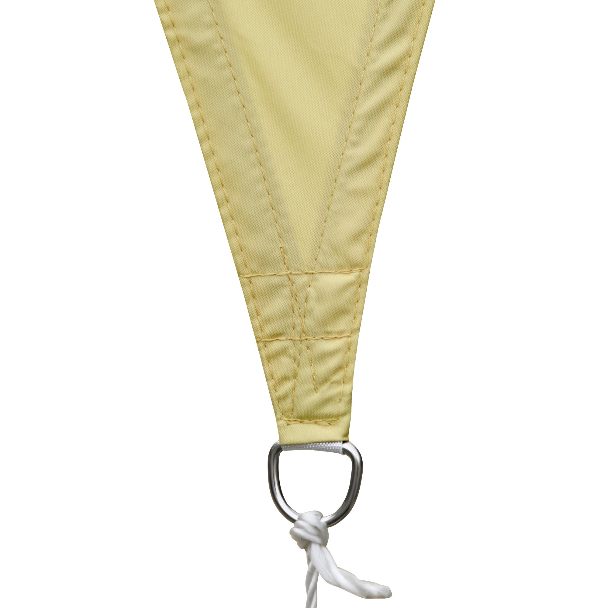 Beige Shade Sail Sun Canopy Triangle Polyester Fabric Garden Beach Camping Shade (various colors and sizes), 6x6x6 meters, beige