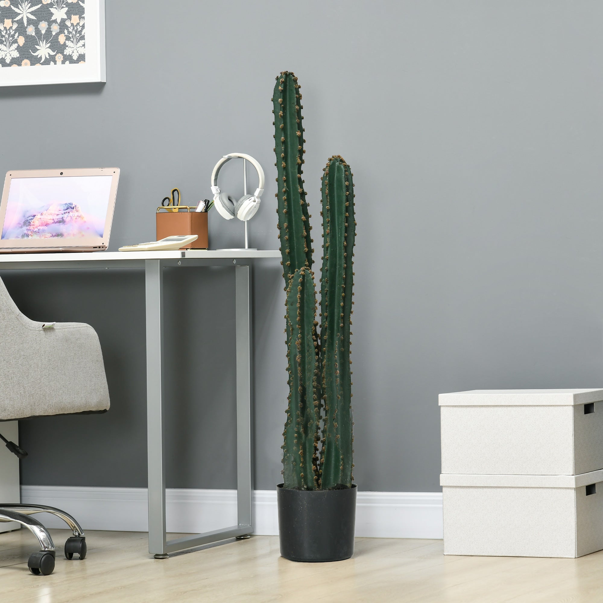 Highly Realistic Large Artificial Cactus Large Artificial Plant Dimensions: Ø 18 x 120H cm Green