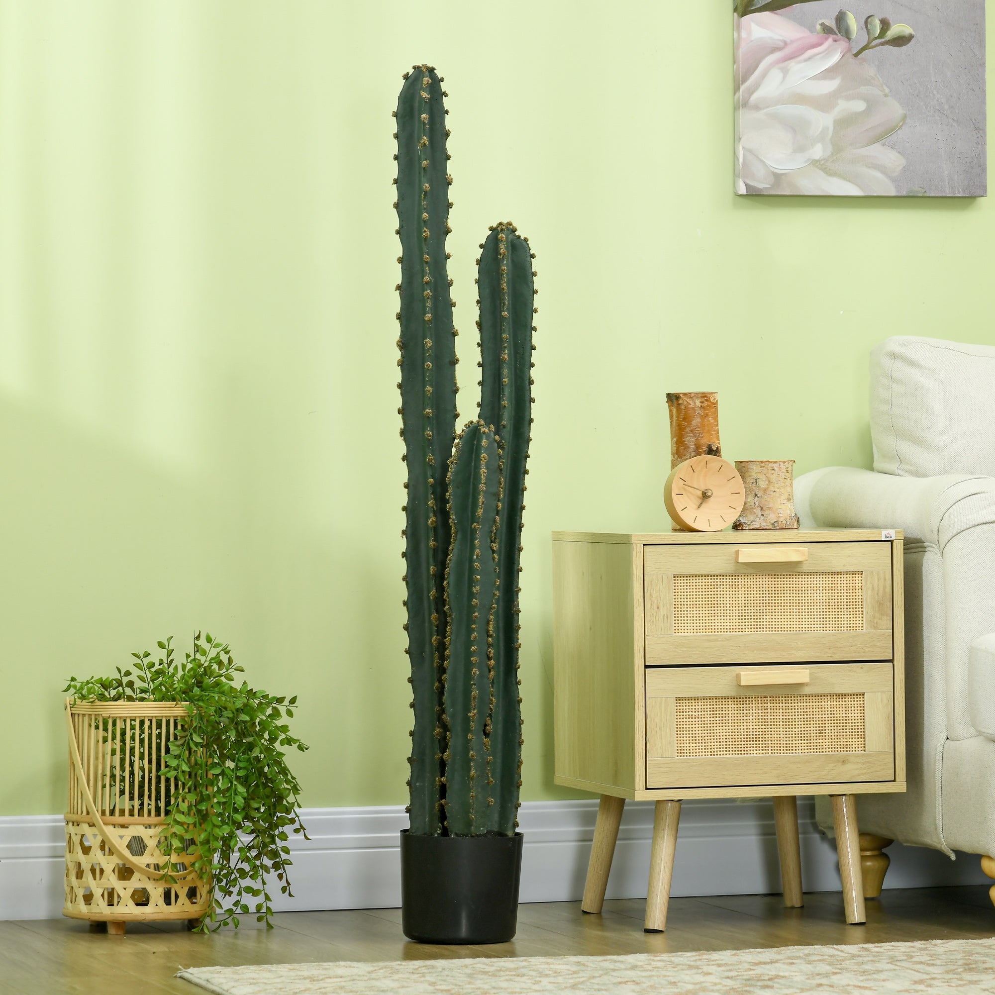 Highly Realistic Large Artificial Cactus Large Artificial Plant Dimensions: Ø 18 x 120H cm Green