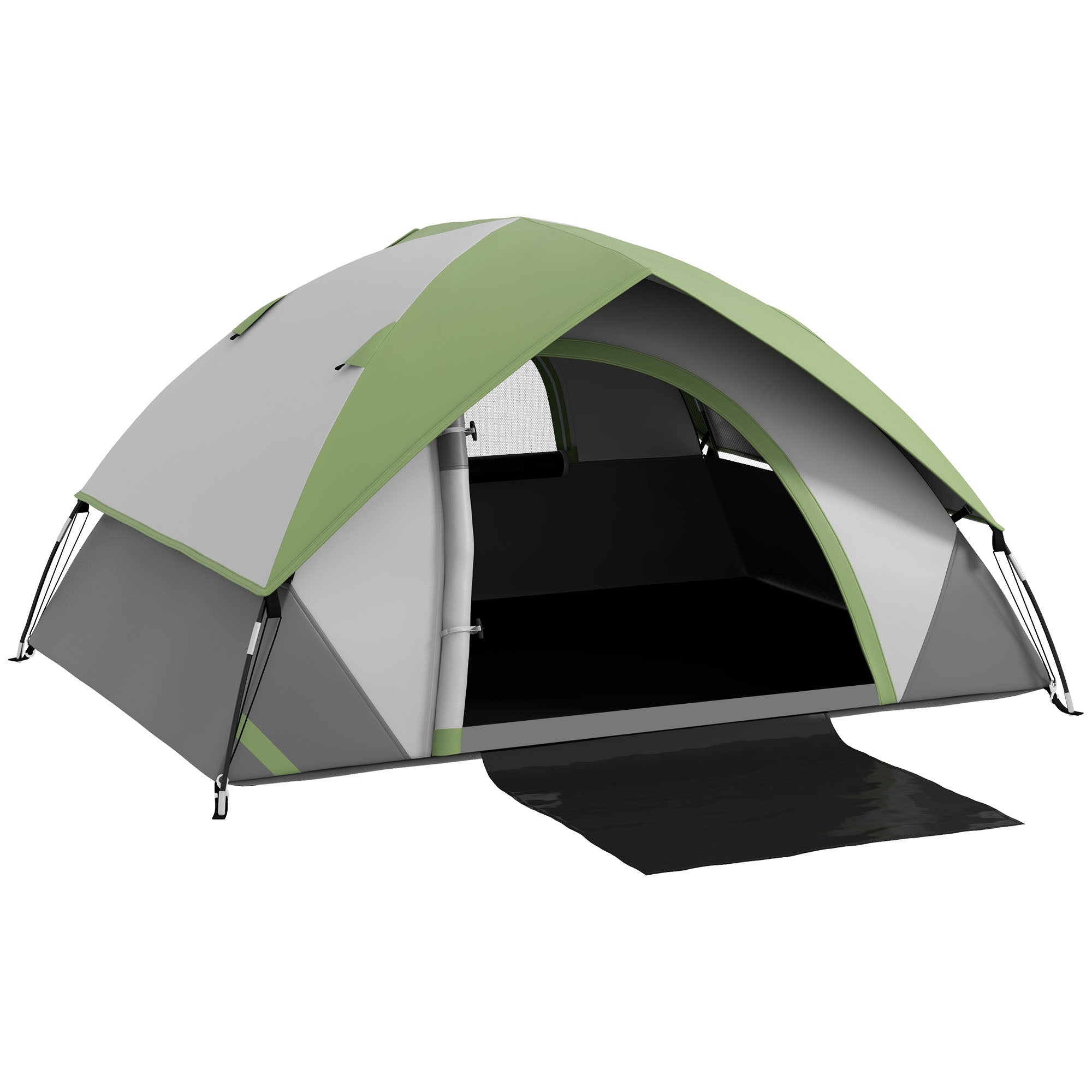 Dome Tent for 2 People Light, Stable Waterproof Family Tent with Door & Window Pack Bag, Hook, Camping Tent with 3000mm Water Column Tent for Camping Travel Trekking Garden