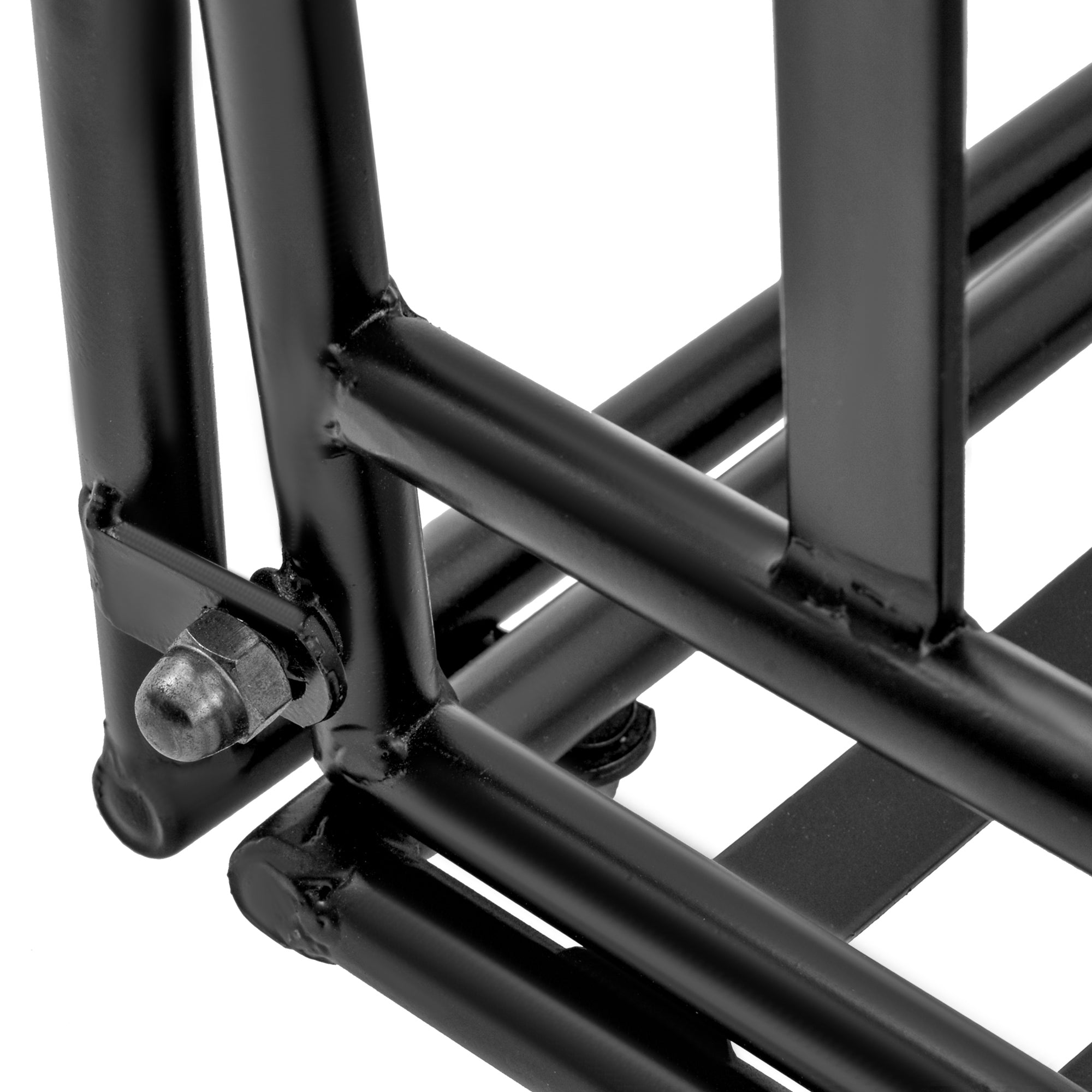 2-Seater Hanging Garden Bench in Metal dim. 137L x 58W x 52H cm Black