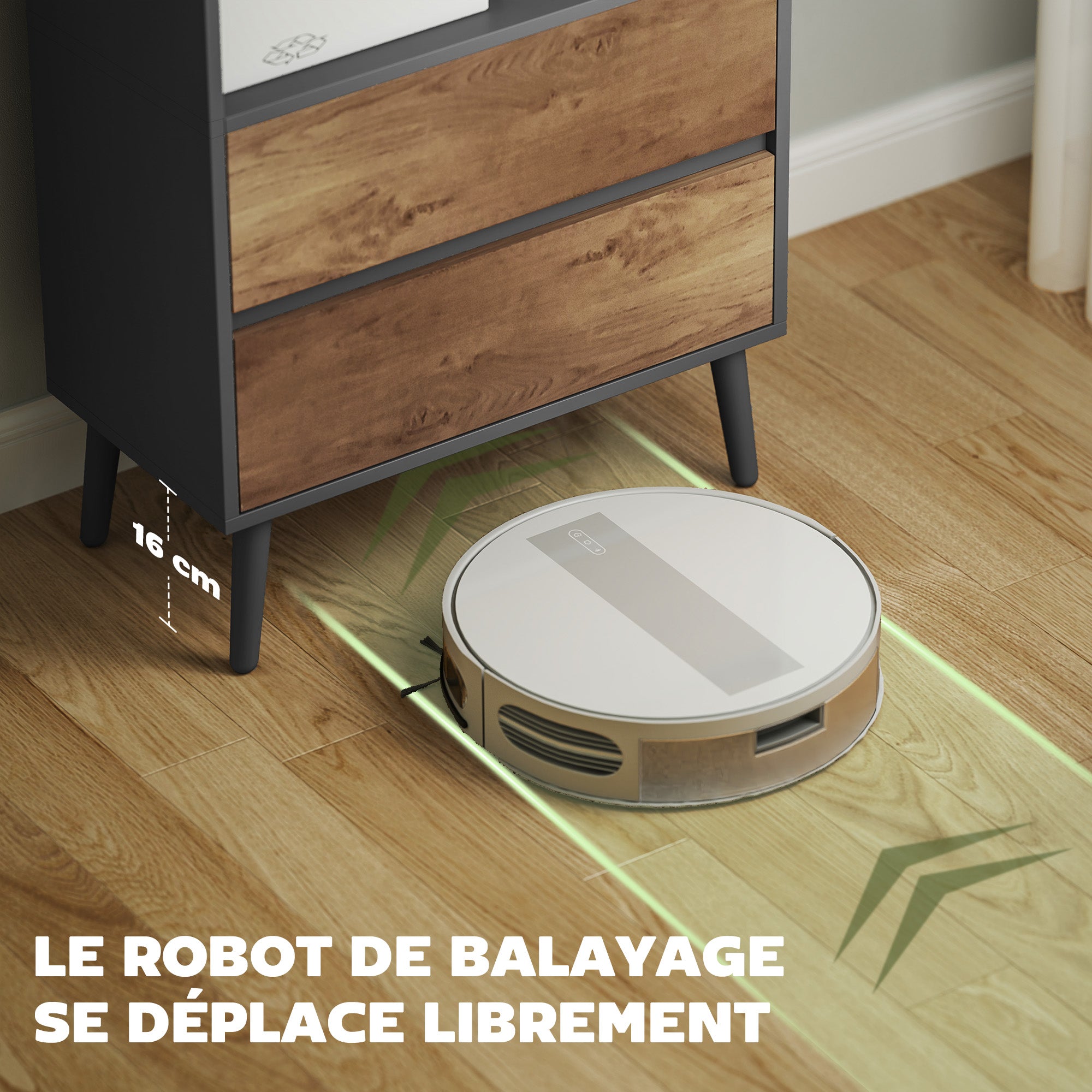 Bookcase Storage Shelf with 4 Open Compartments and 2 Drawers, Storage Shelf for Living Room, Bedroom, Office, 60 x 30 x 179 cm, Gray