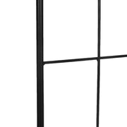 Garden Trellis Set of 2 Metal Climbing Plant Supports - 51 x 152 cm Black