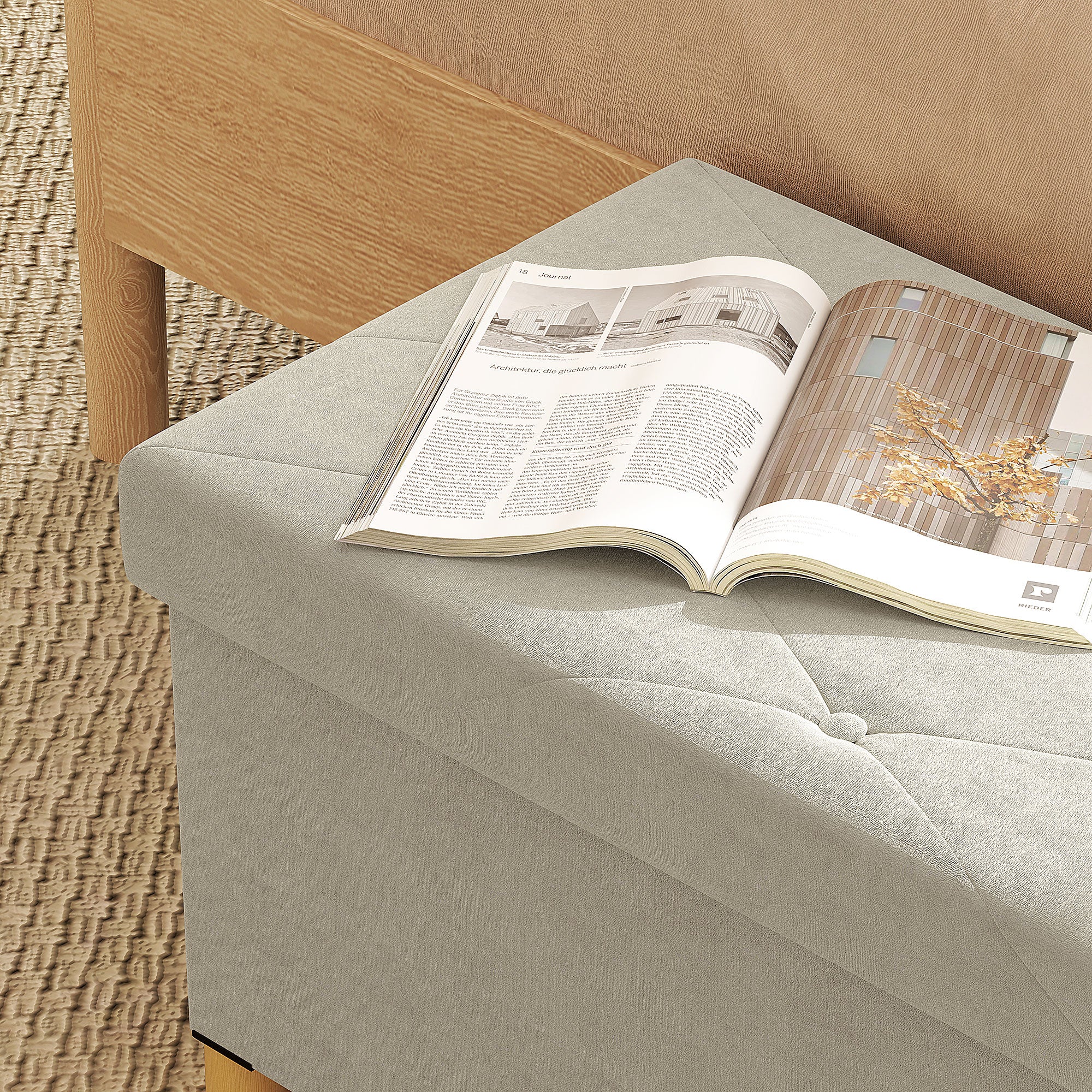 Folding Storage Ottoman Bench 67L, Bench with Padded Lid and Velvet Cover, 76x38x38cm, Cream White