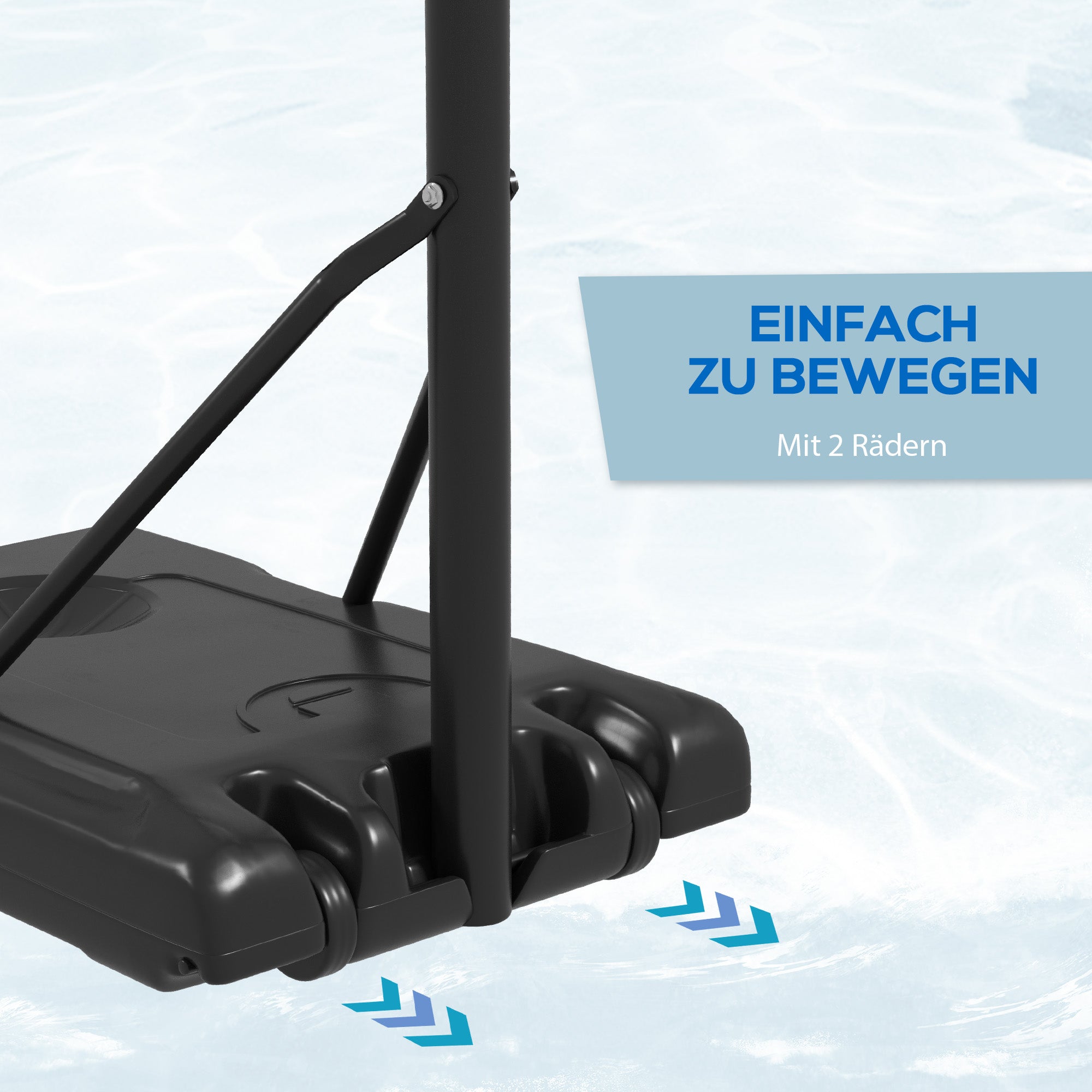 SPORTNOW Basketball Hoop Outdoor with Stand, 182-213 cm Height Adjustable Basketball Stand with Wheels, Stand Base with Water Sand, Basketball System for Teenagers, Adults, in Backyards, Gardens