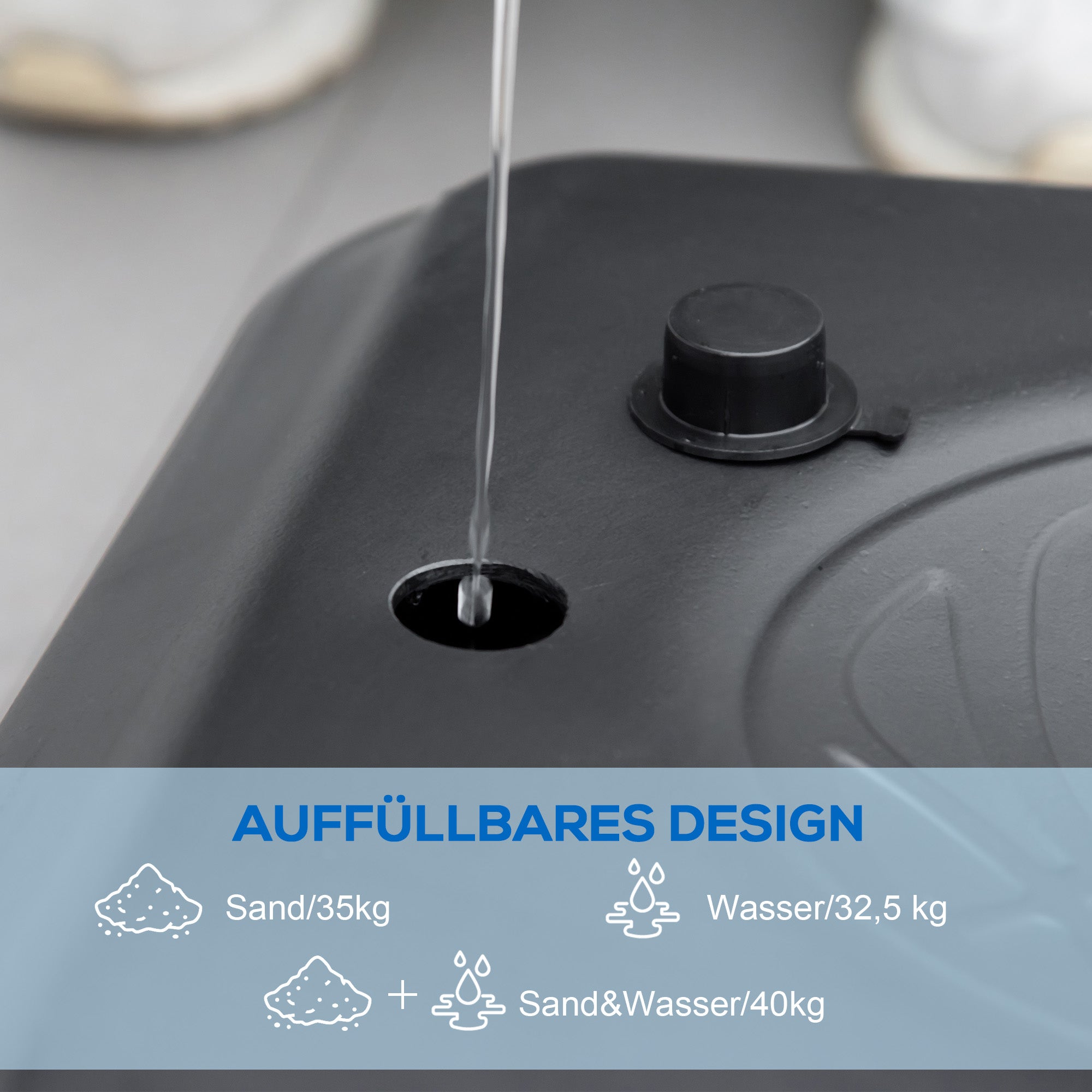 SPORTNOW Basketball Hoop Outdoor with Stand, 182-213 cm Height Adjustable Basketball Stand with Wheels, Stand Base with Water Sand, Basketball System for Teenagers, Adults, in Backyards, Gardens