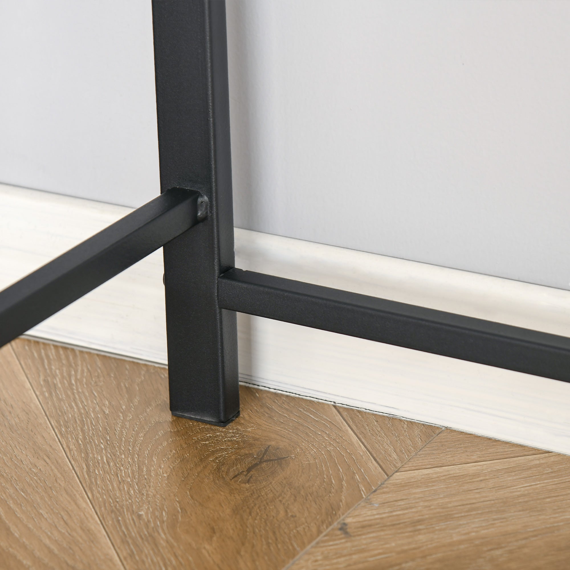 Desk, Computer Desk with Shelf and Cable Management, Modern Desk with Metal Frame for Study Room, Bedroom, Home Office, 84 x 45 x 85 cm, Walnut+Black