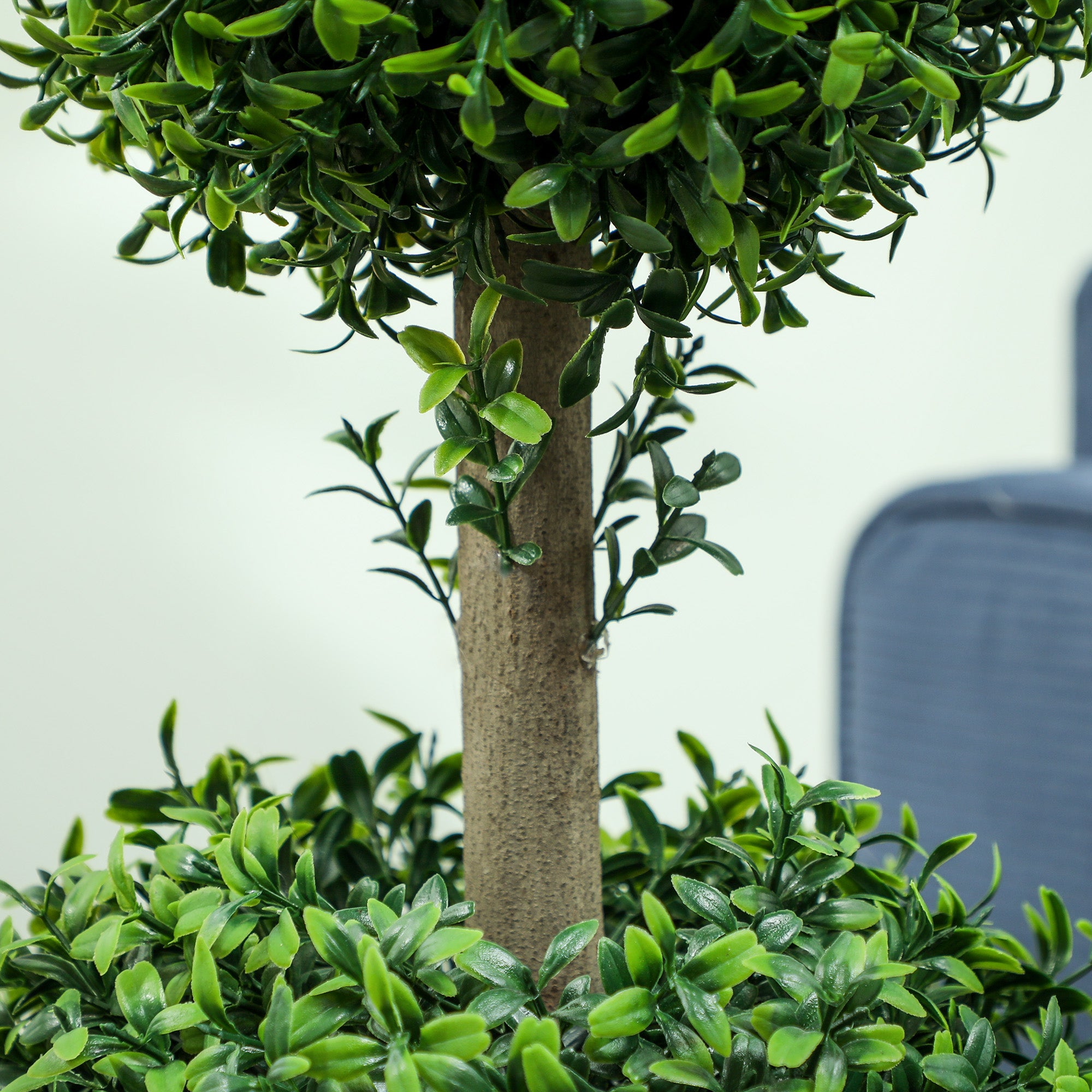 Artificial Boxwood 2-Piece Set Large 91.6 cm Artificial Plants in Pot, Artificial Plant, Boxwood Realistic Artificial Tree with UV Protection for Living Room Garden Balcony