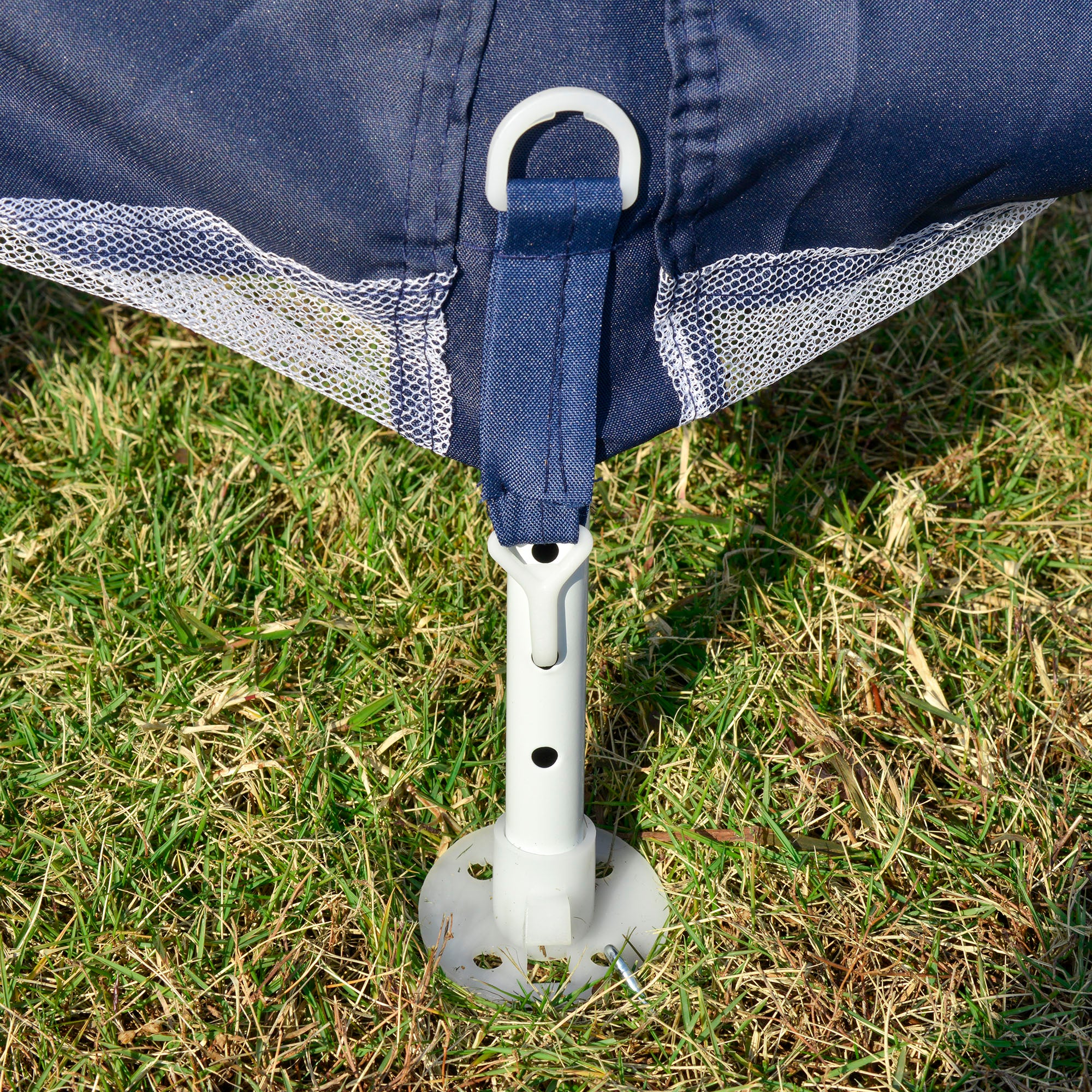 Garden Pavilion Gazebo Party Tent Weatherproof Tent with Mosquito Net Metal + Polyester Blue 3 x 3 m