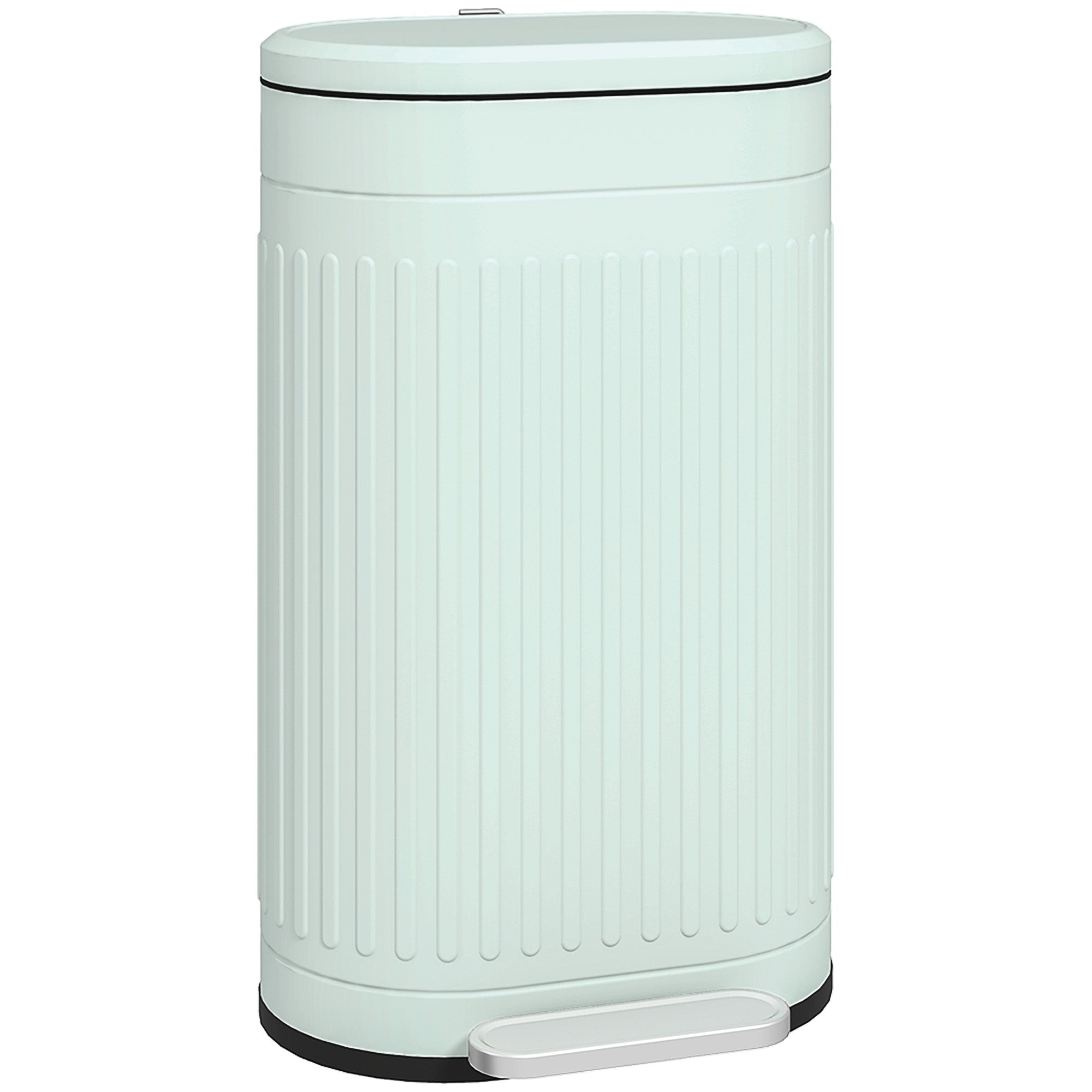 30L Pedal Bin with Removable Inner Bucket & Soft-Close Lid, Fingerprint-Resistant, Green (36.5 x 31.2 x 60.8 cm)