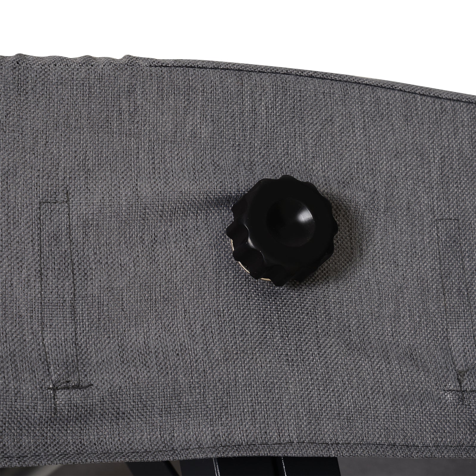 3-Seater Hollywood Swing, Swing Bench with Adjustable Sun Canopy, Swing with Cushions, up to 270 kg Load Capacity, Metal, Texteline, Gray, 200 x 115 x 168 cm