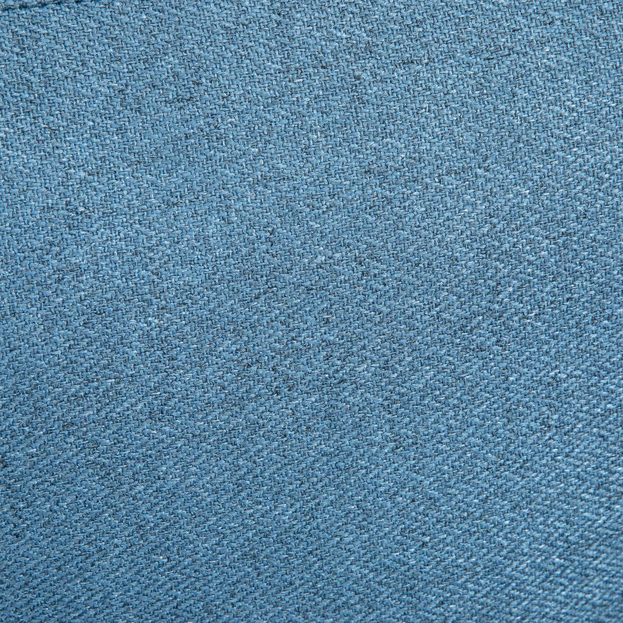 Scandinavian armchair with tufted back and contrasting piping in fabric 76 x 68 x 80 cm - blue and black and gold metal legs