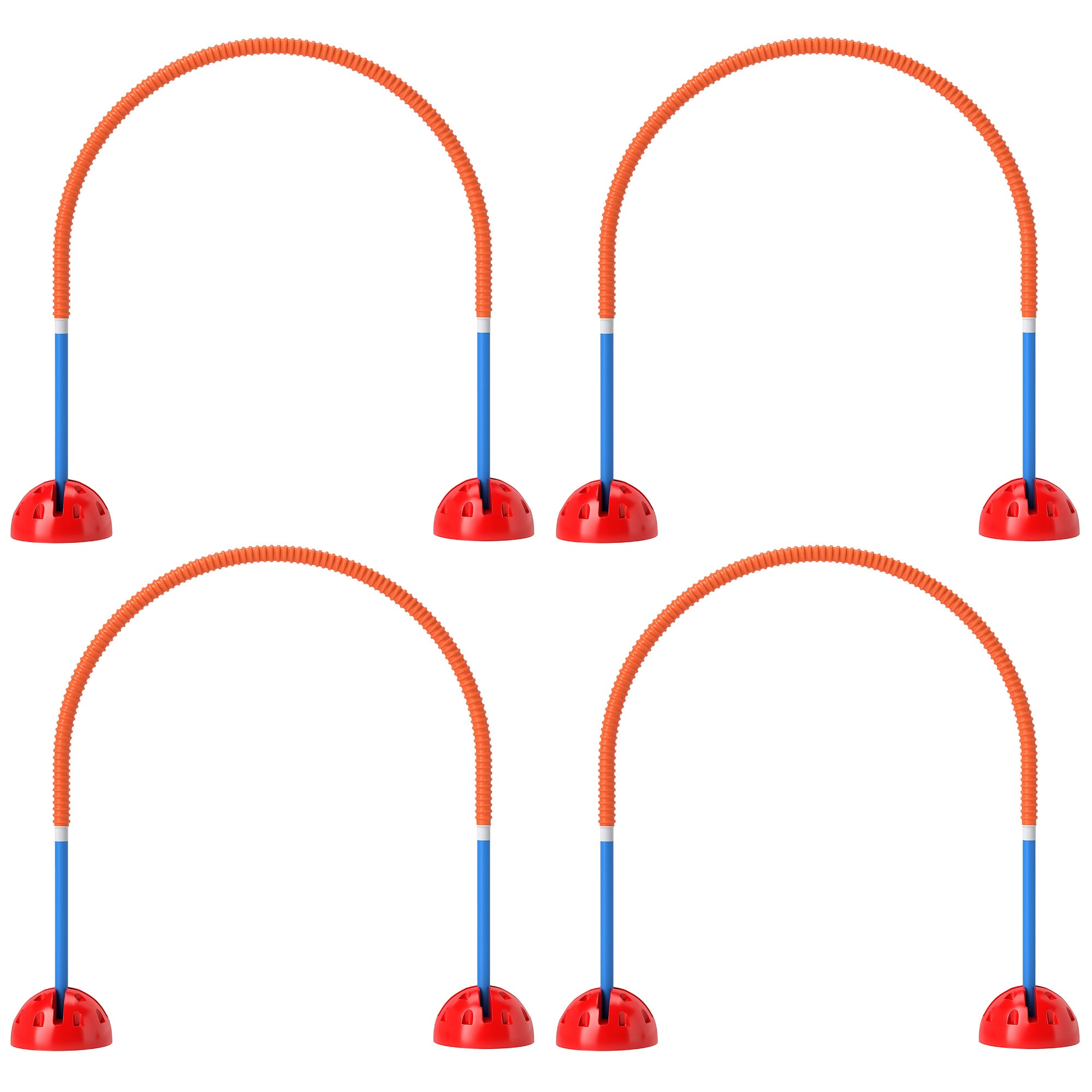 Agility Set Dog 4-piece Fillable Agility Equipment for Dog Training Hurdle Set with Adjustable Agility Doors Carry Bag Training Accessories Coordination Training for Games Training