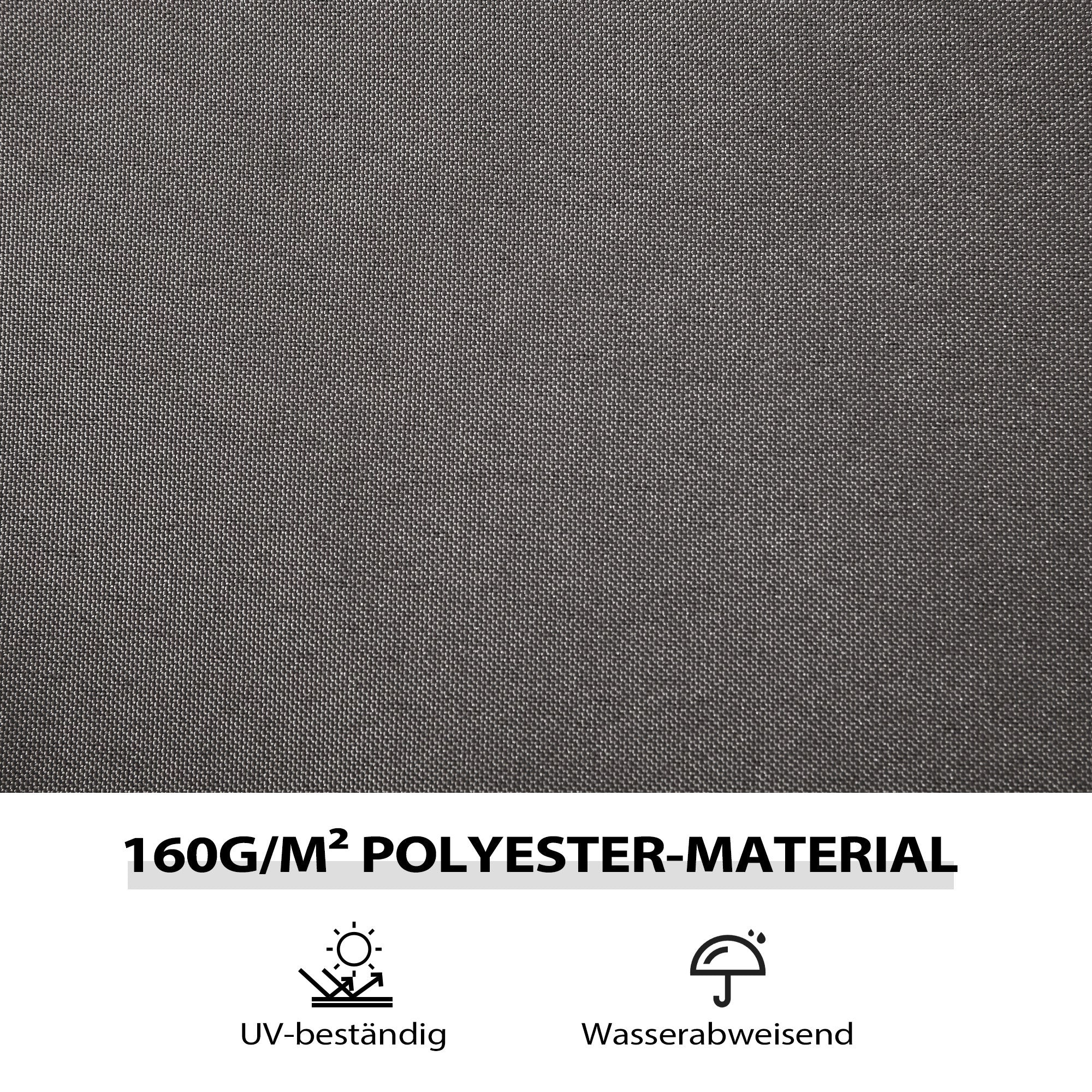 Side Panel 4-Piece Set for 3 x 4m Gazebo Side Panels with 8 Windows Velcro Fastener 352x205 cm Waterproof Stable Winterproof Side Wall Sidewalls for Party Tent Garden Gazebo Dark Grey