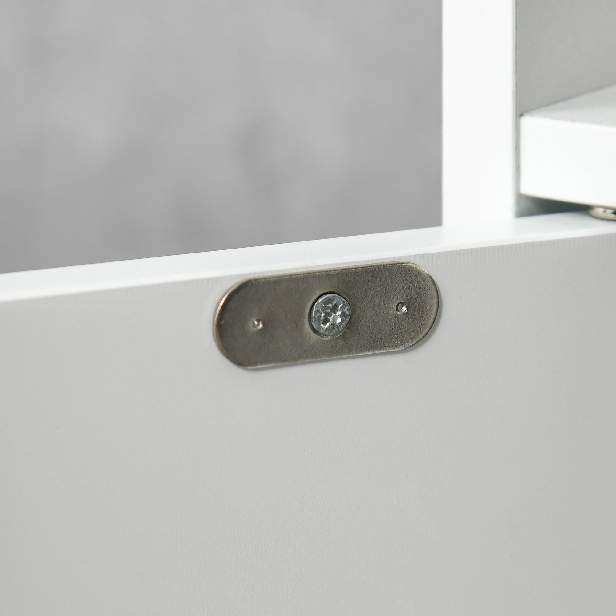 Bathroom Column Cabinet with 3 Doors 3 Open Shelves and Anti-Tilt System Modern Style 15x17x120 cm White