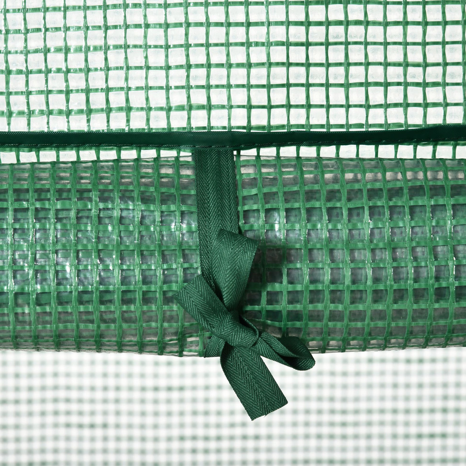 Mini Greenhouse Propagation Greenhouse with Film Cover and 3 Shelf Racks Roll-up Door Vegetable Bed