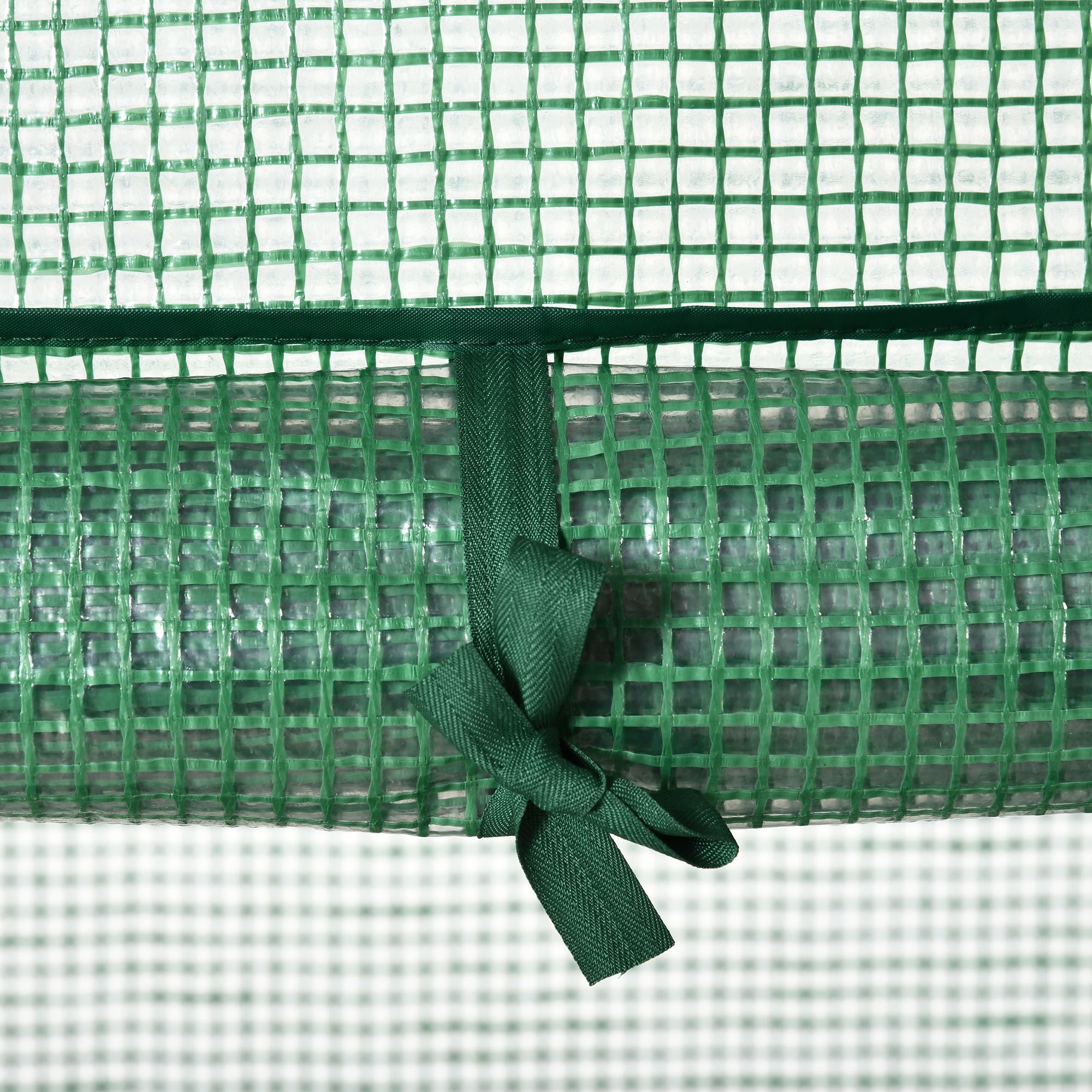 Mini Greenhouse Propagation Greenhouse with Film Cover and 3 Shelf Racks Roll-up Door Vegetable Bed