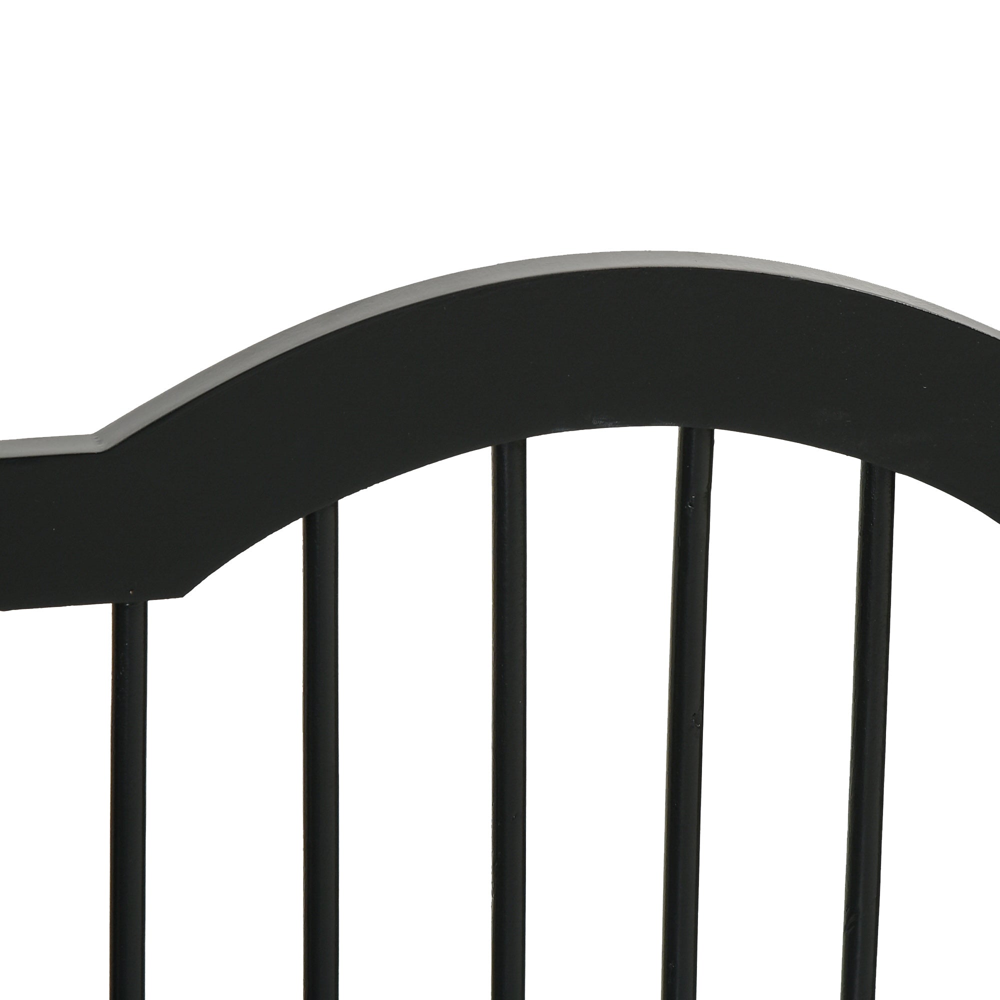 Dog Barrier Gate 3-Panel, 154.5 x 61 cm Foldable Dog Gate with Door, Door Guard Gate with 2 Support Feet, Freestanding Stair Gate for Kitchen, Hallway, Black