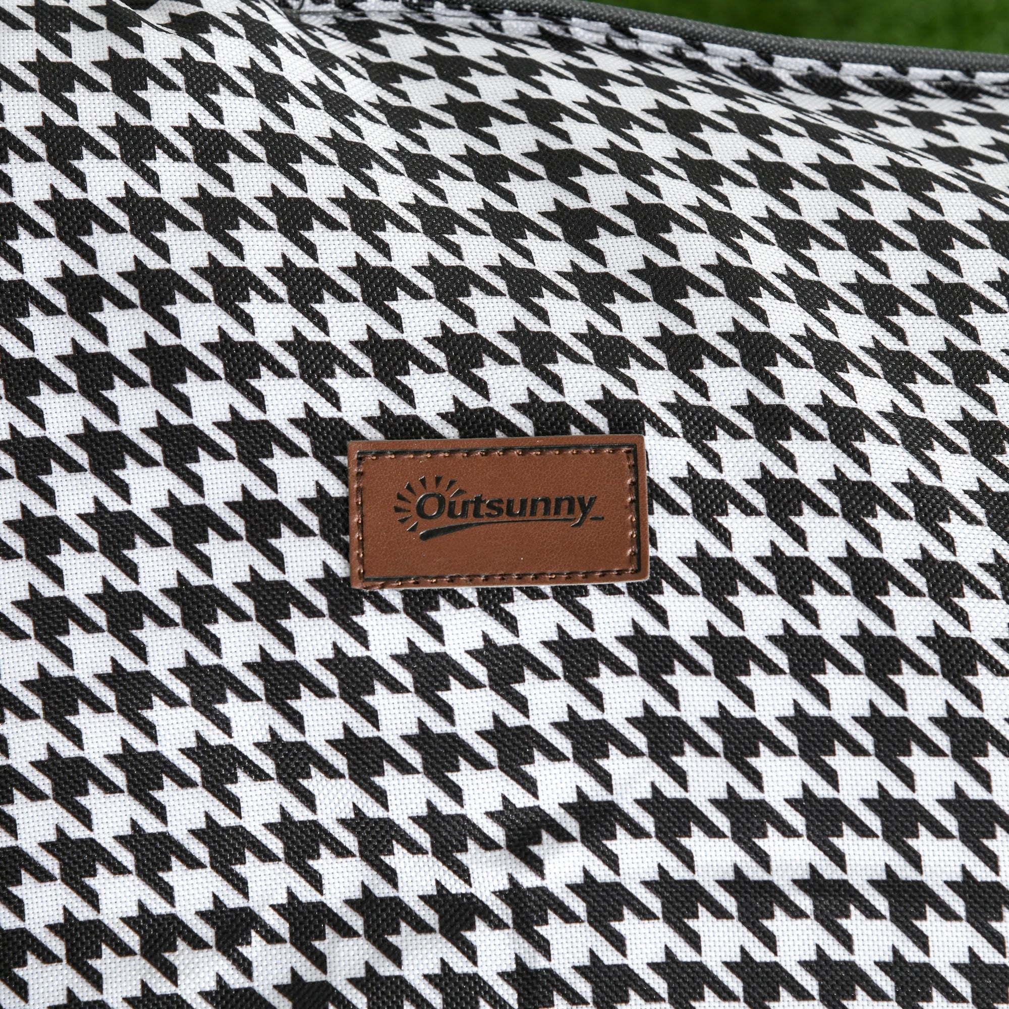 Camp Bed Camping Bed, Camping Lounger with Bag, Folding Bed with Cup Holder, for Pool, Balcony, up to 120 kg, Black, 68 x 186 x 48cm