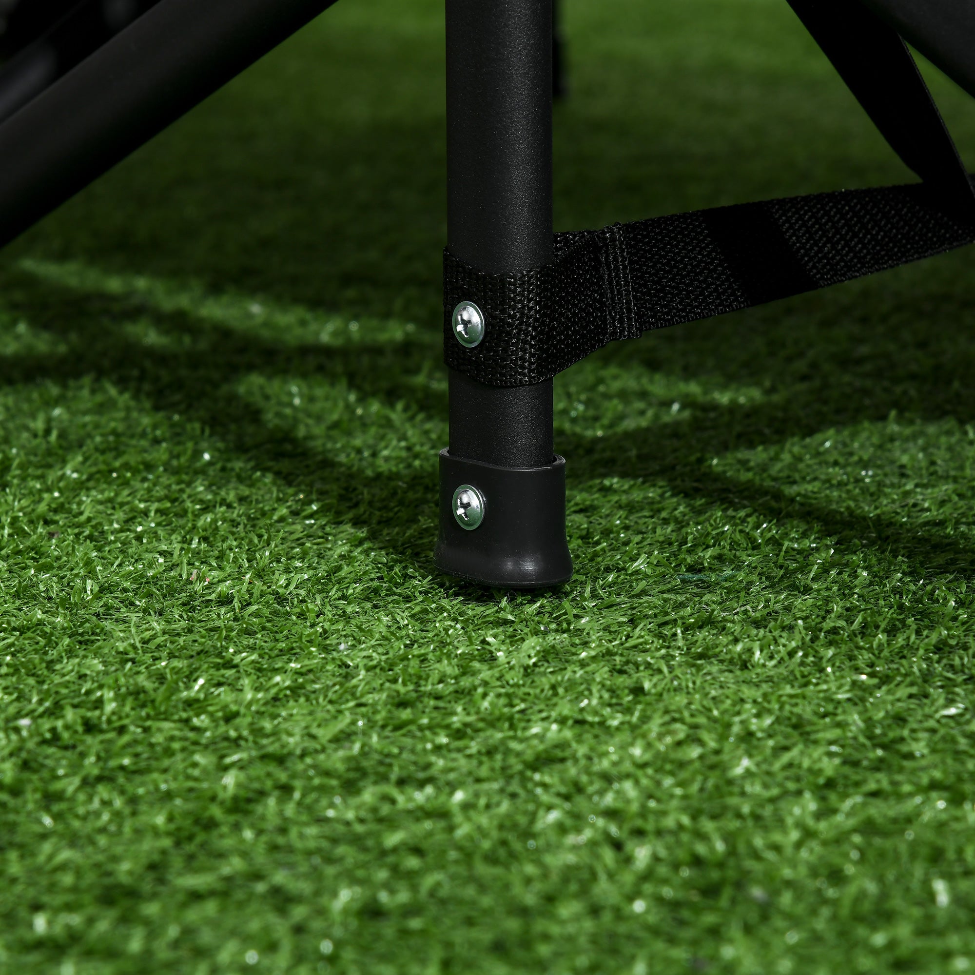 Camp Bed Camping Bed, Camping Lounger with Bag, Folding Bed with Cup Holder, for Pool, Balcony, up to 120 kg, Black, 68 x 186 x 48cm