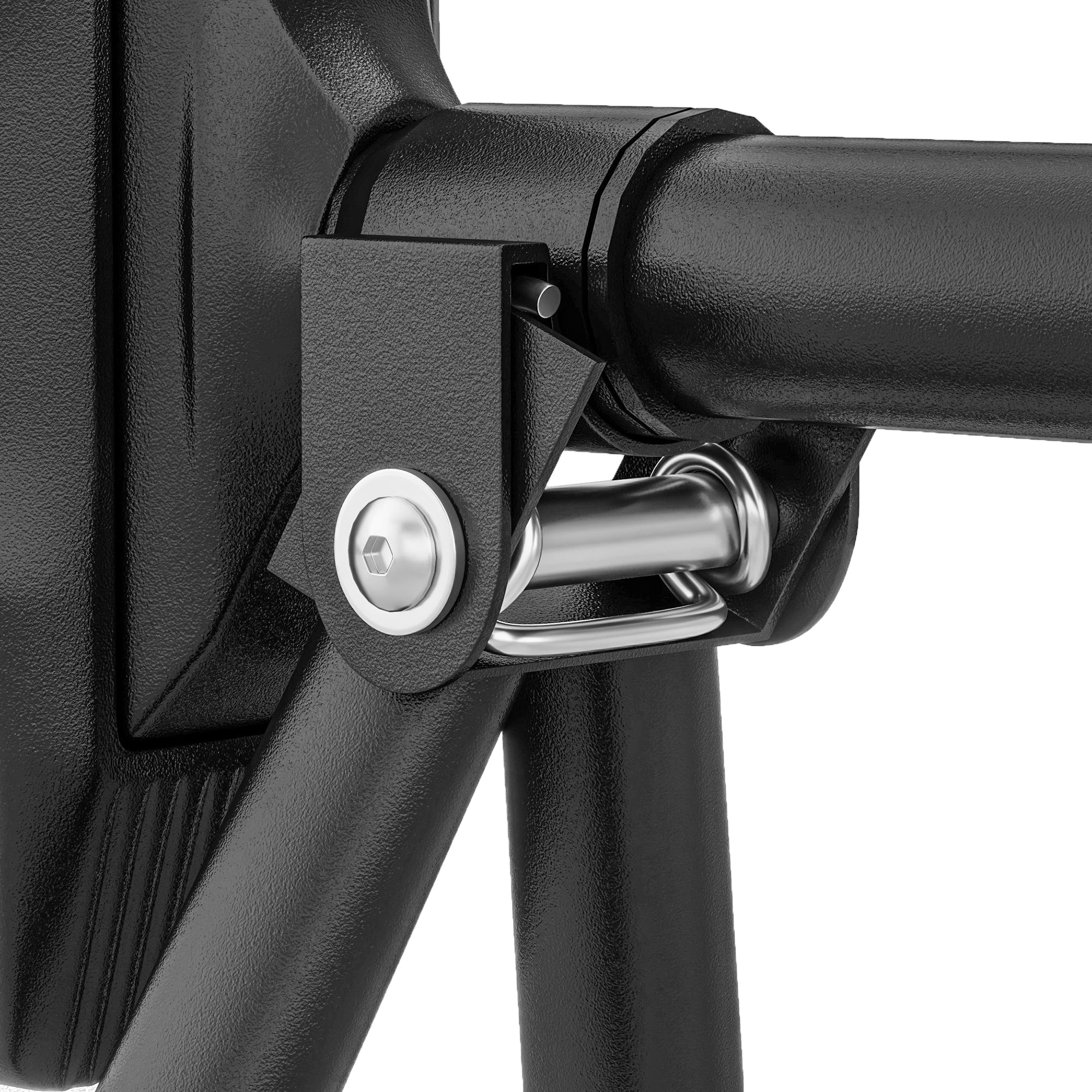 SPORTNOW Pull-Up Bar, Adjustable Pull-Ups with Level Gauge, for Door Frame, with Triangular Support, Maximum Load 225kg, Black, 79-98 x 7.5 x 15 cm