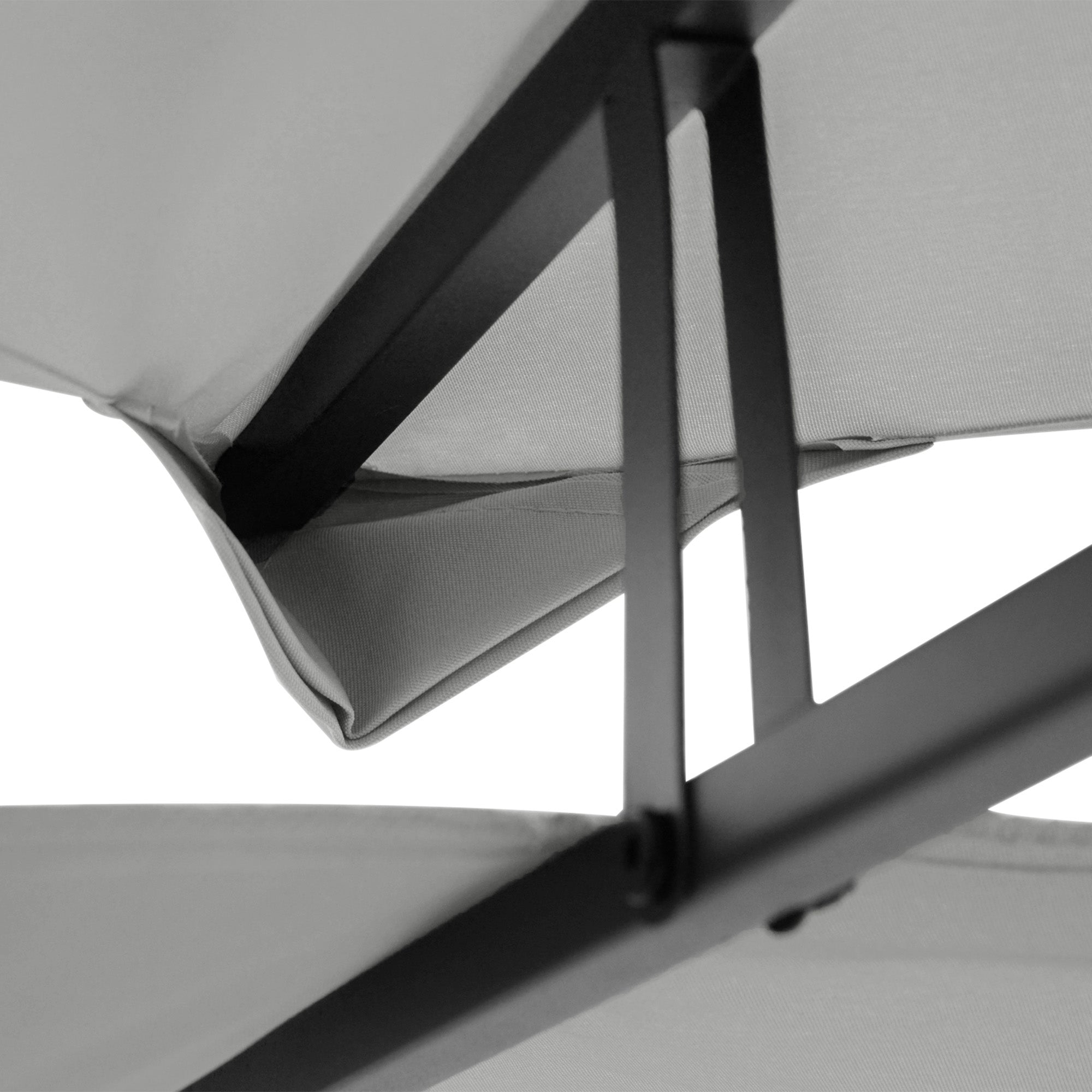 Replacement Roof for Metal Pavilion 3x4m Water-Resistant Pavilion Roof with Double Roof, Replacement Cover for Garden Pavilion Party Tent Gazebo Polyester Light Gray