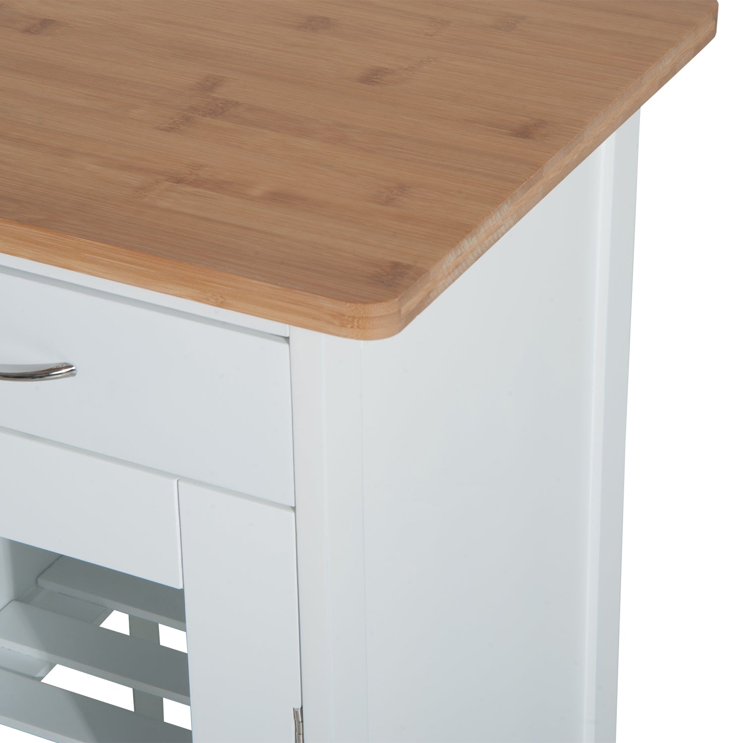 Kitchen Cart Multipurpose Serving Cart Shelf Cart with Wheels for Bathroom Bedroom with Shelves Baskets Drawers 70x37x85cm Wood