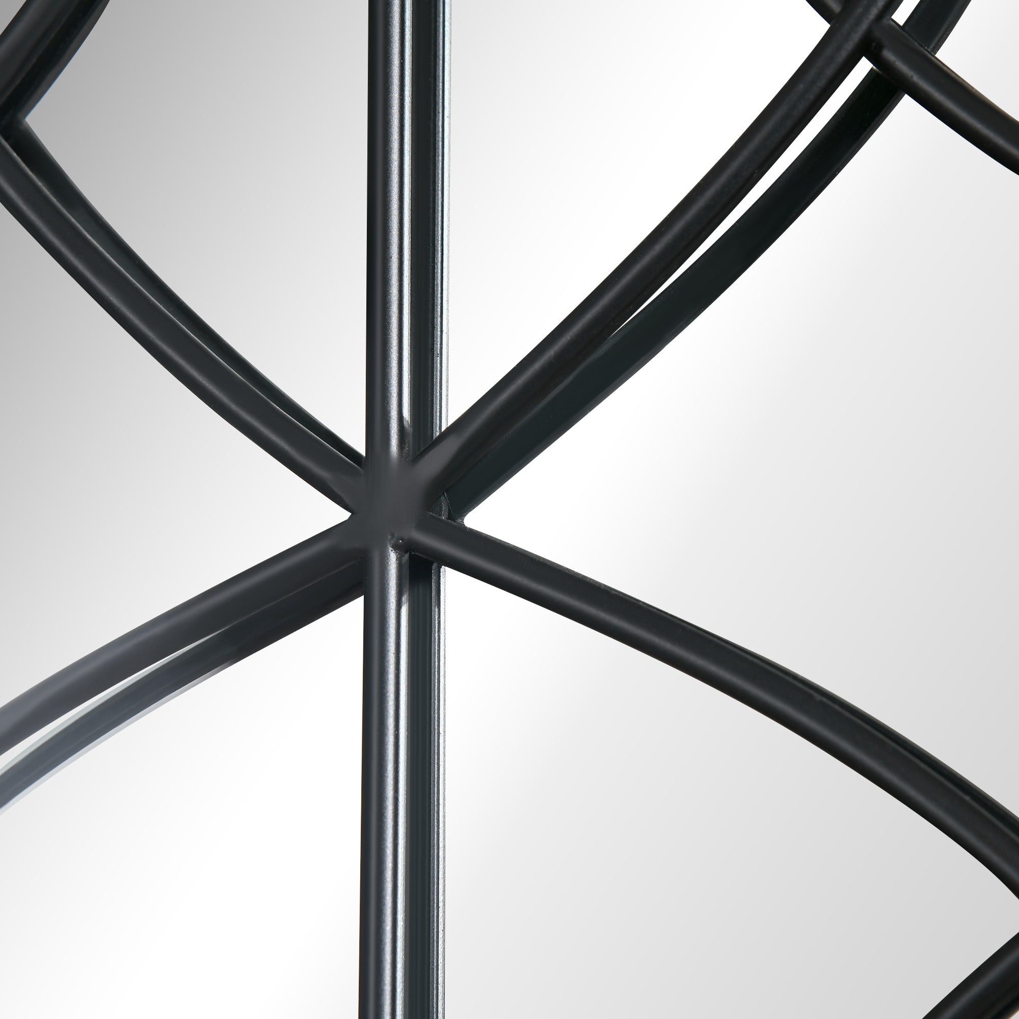 Decorative Wooden Wall Mirror 93x60 cm Window Mirror with 2 Hooks Vintage Style for Living Room Bedroom Dining Room Entryway Brown