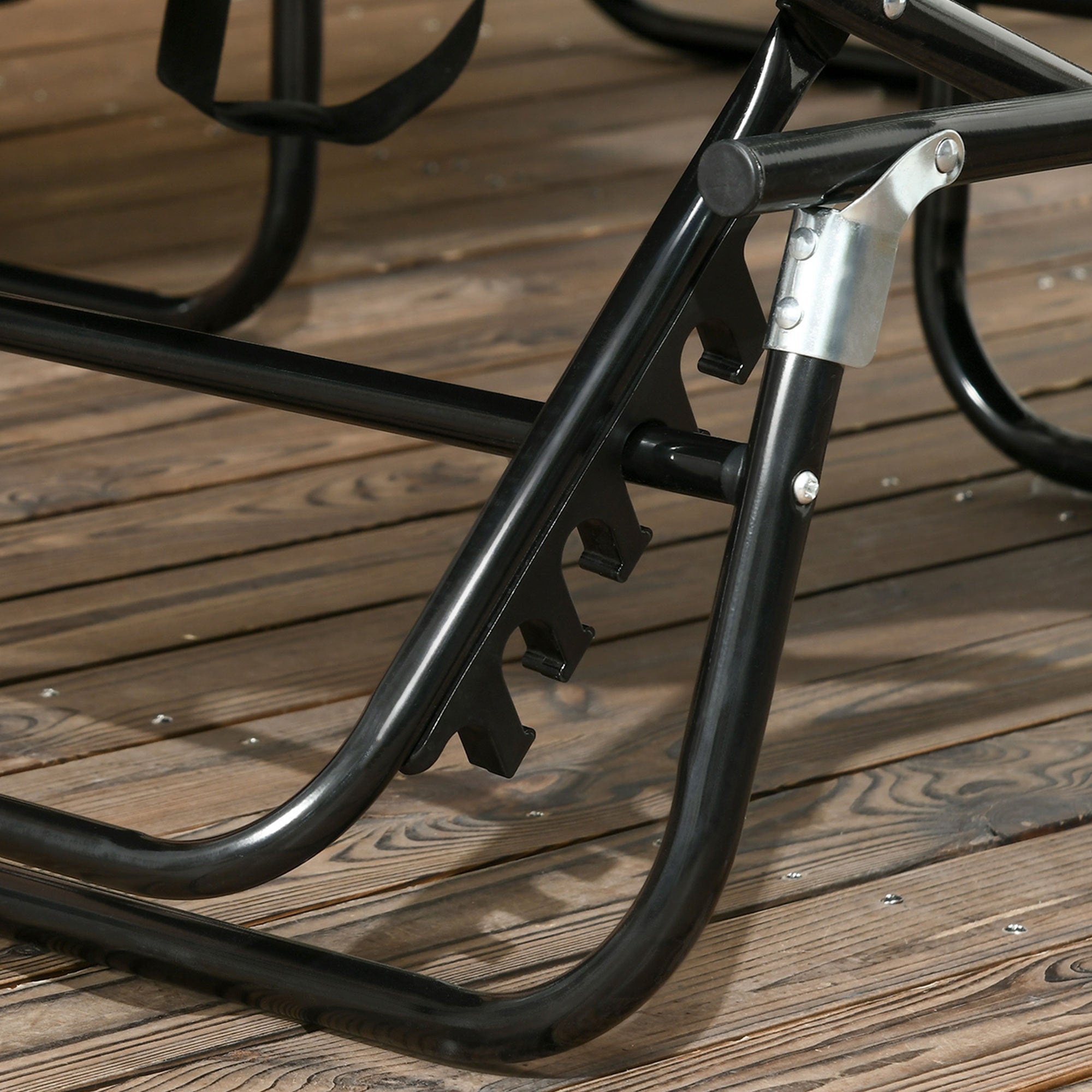 Set of 2 Folding Sun Loungers with Sun Canopy, 5-Position Adjustable Backrest, 265 lb Capacity — Dark Gray Outdoor Chaise Lounges for Pool & Beach