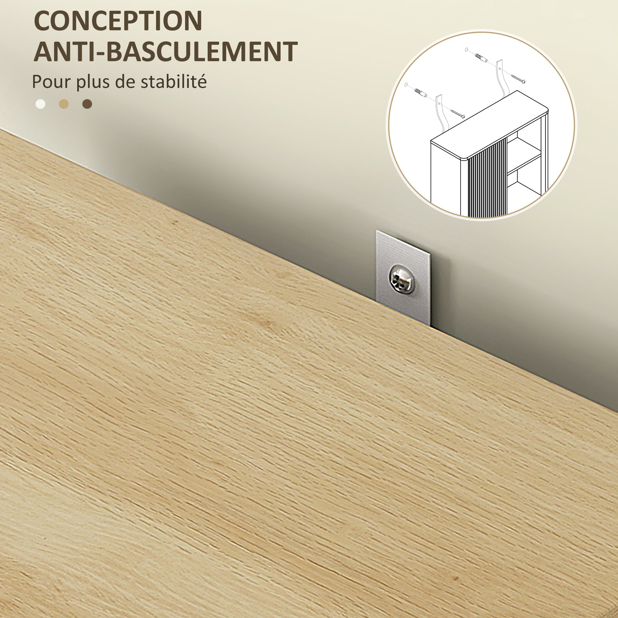Over the Toilet Storage Cabinet Bathroom Storage Cabinet with Sliding Door, Compartments, and Adjustable Shelf, 65 x 25 x 170 cm, Natural Wood