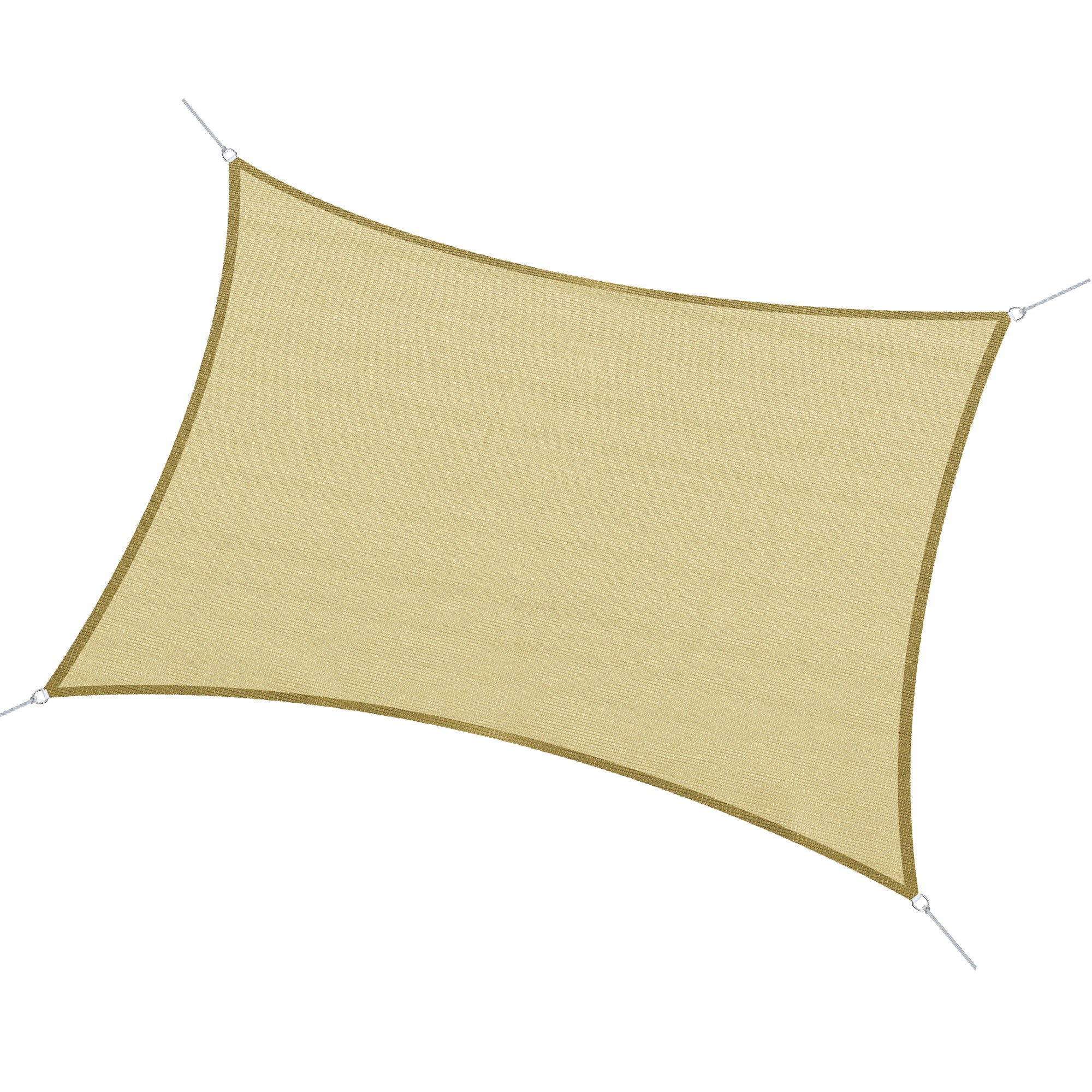 - Rectangular Sail Canopy (various sizes and colors), size 3x4m, color sand