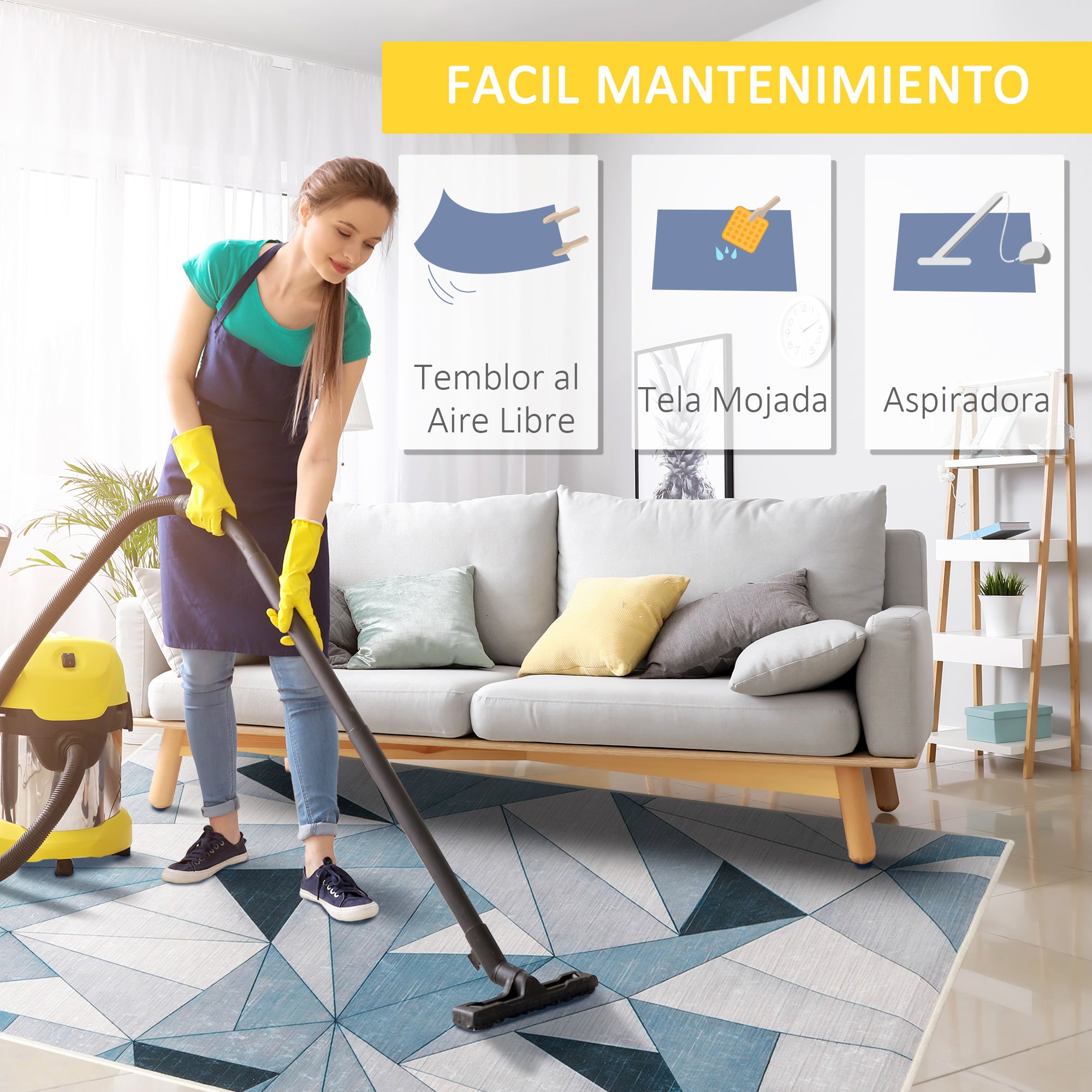 Modern Velvet Diamond Pattern Living Room Rug 230x160 cm Geometric Rug with Non-Slip Base for Bedroom Office Study Multicolor