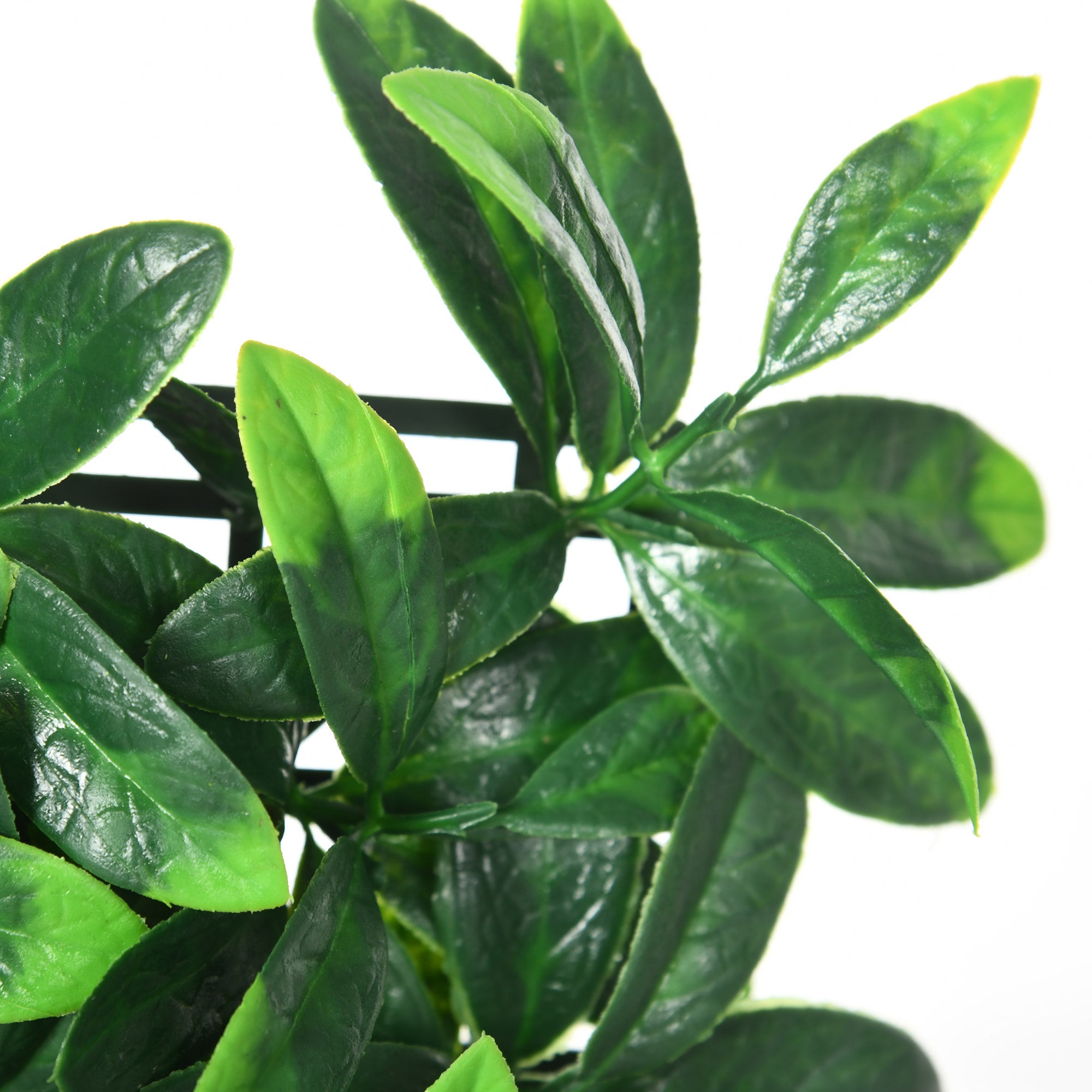 Artificial Laurel Hedge Privacy Wall Covering 12 Panels 50 x 50 cm Expandable Grid Realistic PE Green Foliage