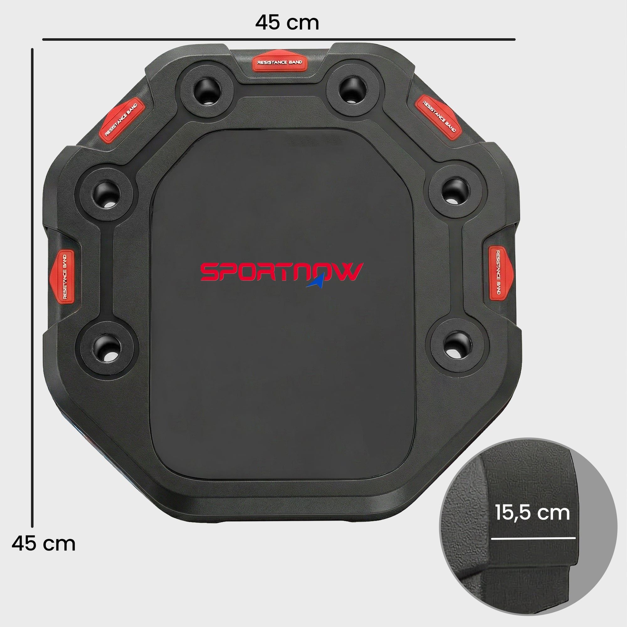 SPORTNOW 7-in-1 Adjustable Push-Up Board with Resistance Bands, Wheels & Door Anchor — Foldable Multifunction Home Gym