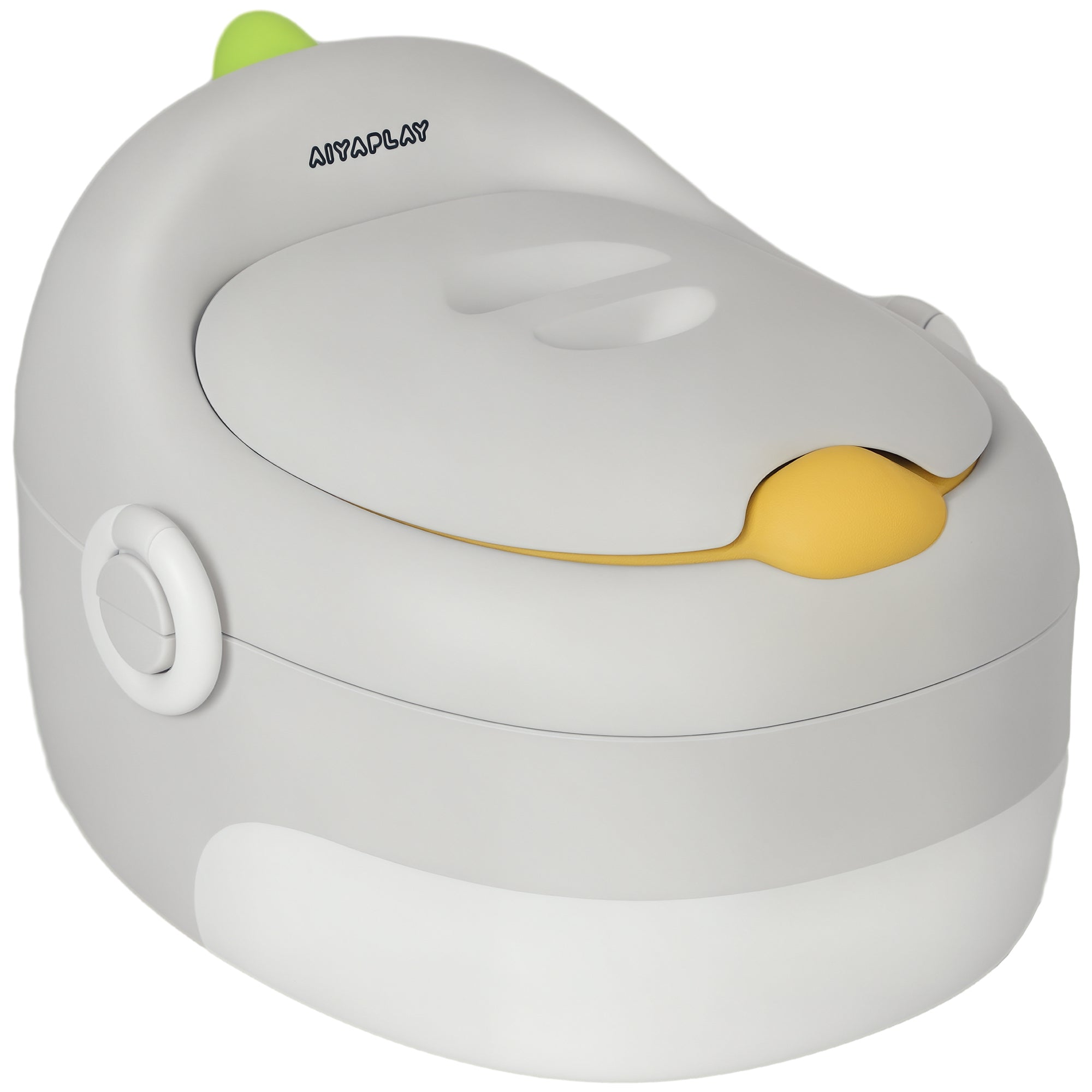 3-in-1 Children's Potty, Removable Potty, Potty with Handles, for Children 6-72 Months, Up to 50 kg Capacity, Plastic, Faux Leather, Gray