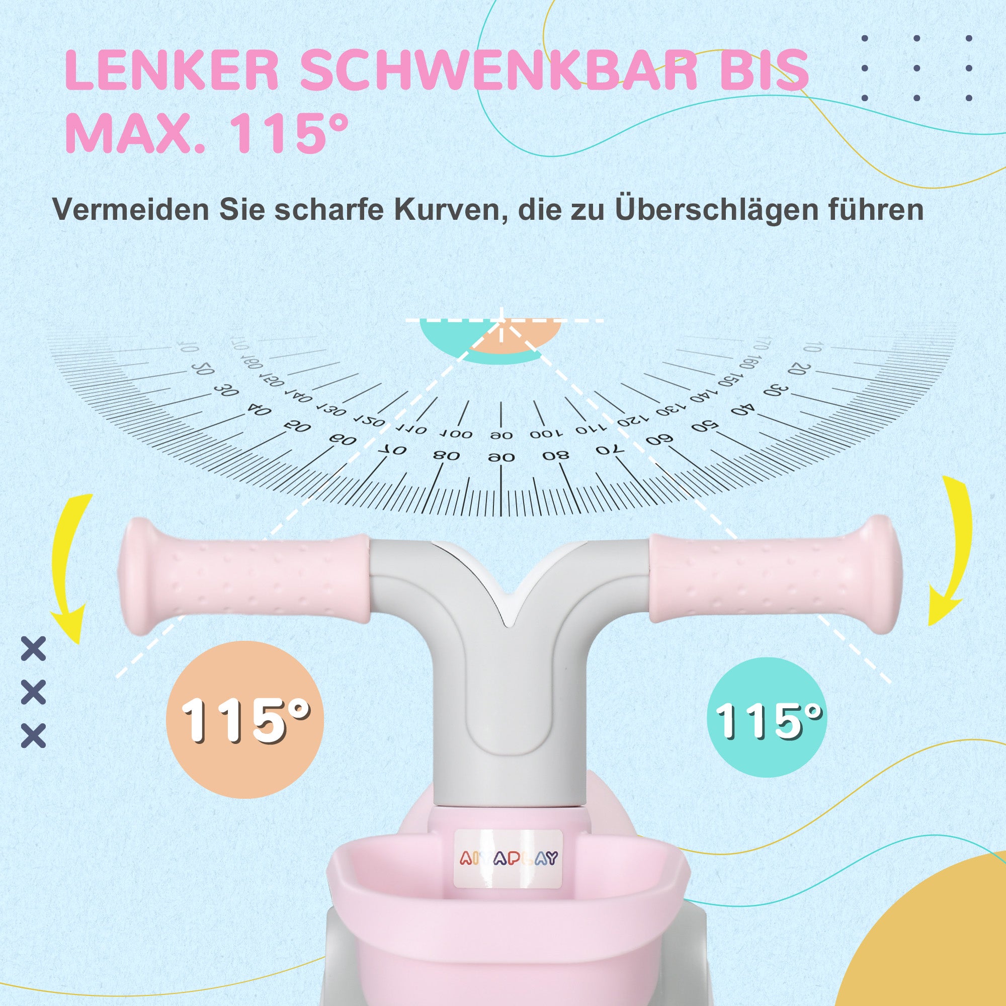 Kids Balance Bike from 1 Year Baby up to 20 kg Toddler bike with TPU wheels Basket Adjustable seat Saddle Children's Balance Bike Gifts for Boys Girls Toys Pink+White