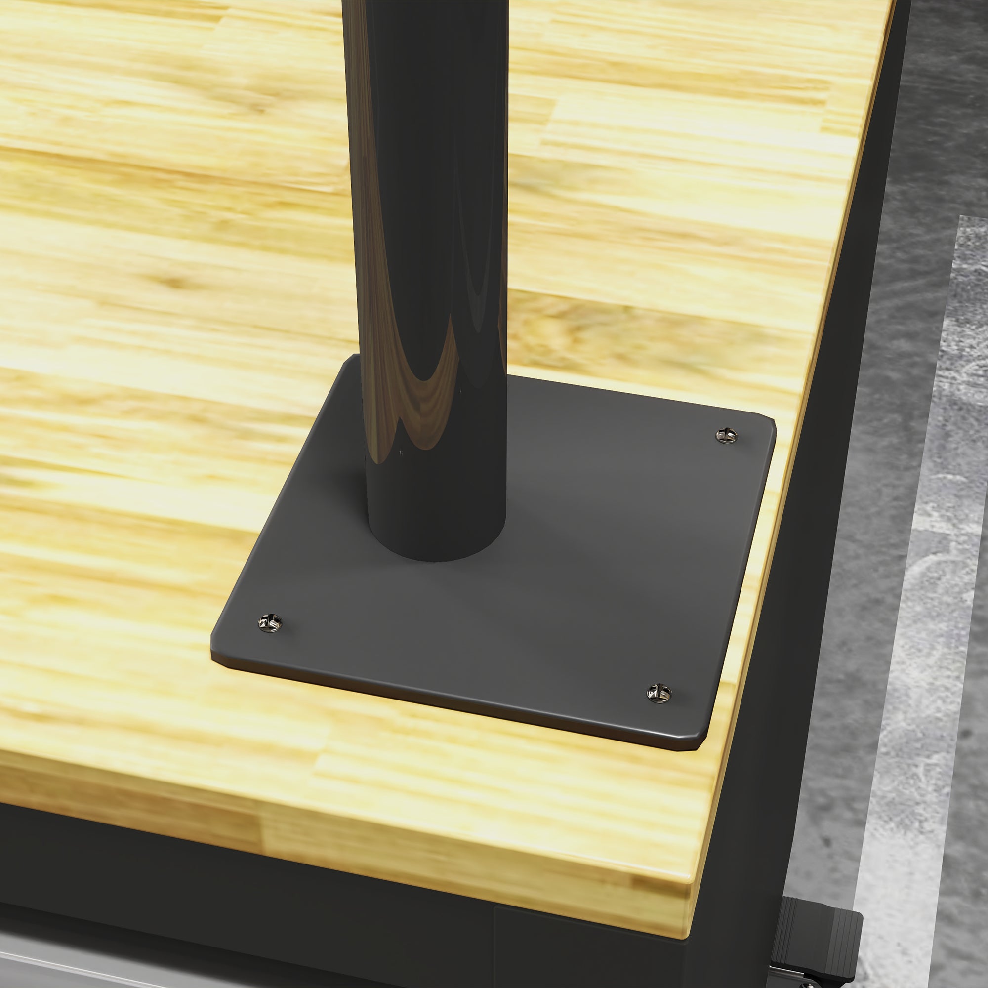 Bike Repair Stand, height-adjustable workshop stand, floor or wall-mounted bike stand, max load 25kg, maintenance repair assembly for MTB, road bike, black