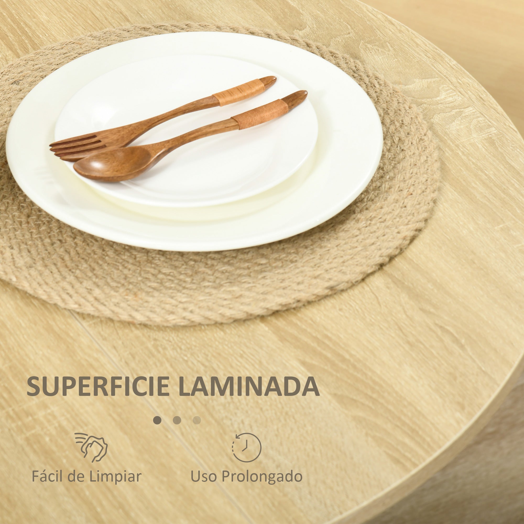 Folding Dining Table Kitchen Table with 2 Folding Wings Foldable Table for 2-4 Persons 104x76x73.7 cm Oak